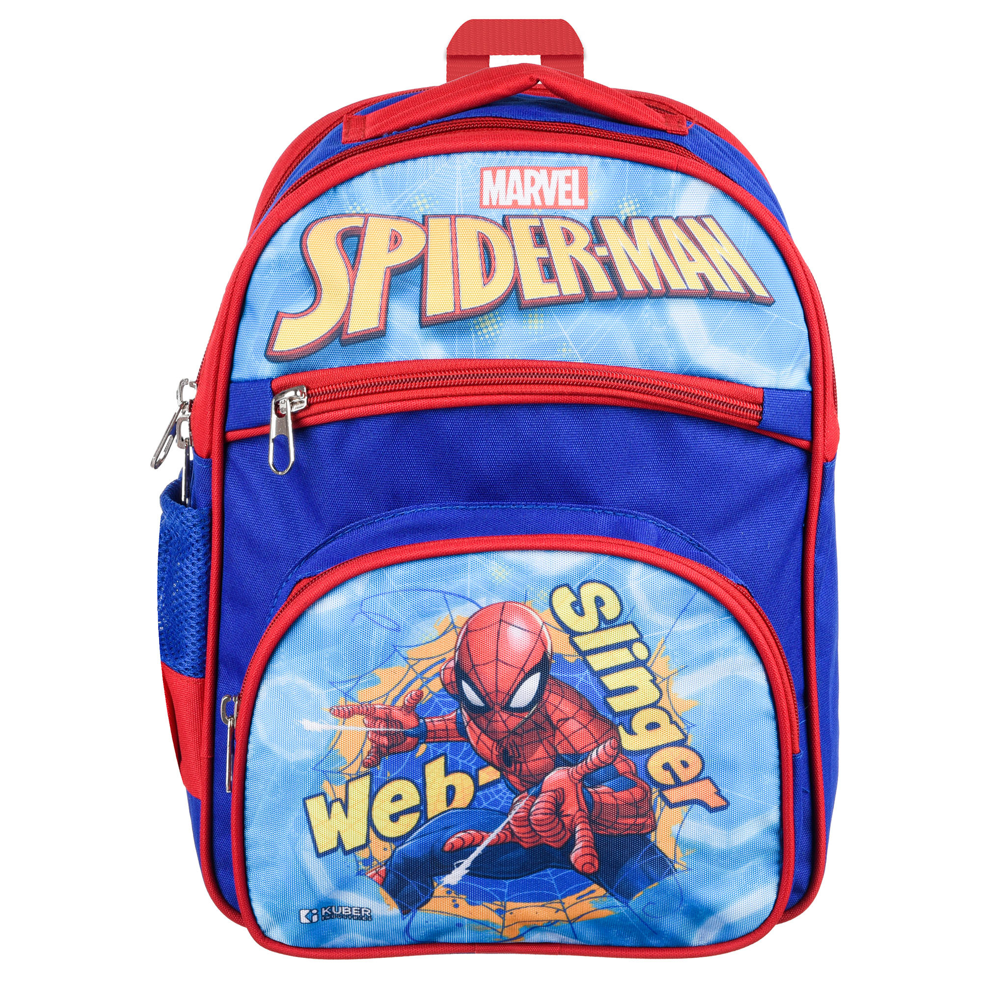 Kuber Industries Marvel Web Slinger Spider-Man School Bags  Kids School Bags  Student Bookbag  Travel Backpack  School Bag for Girls  Boys  School Bag with 4 Compartments  Royal Blue