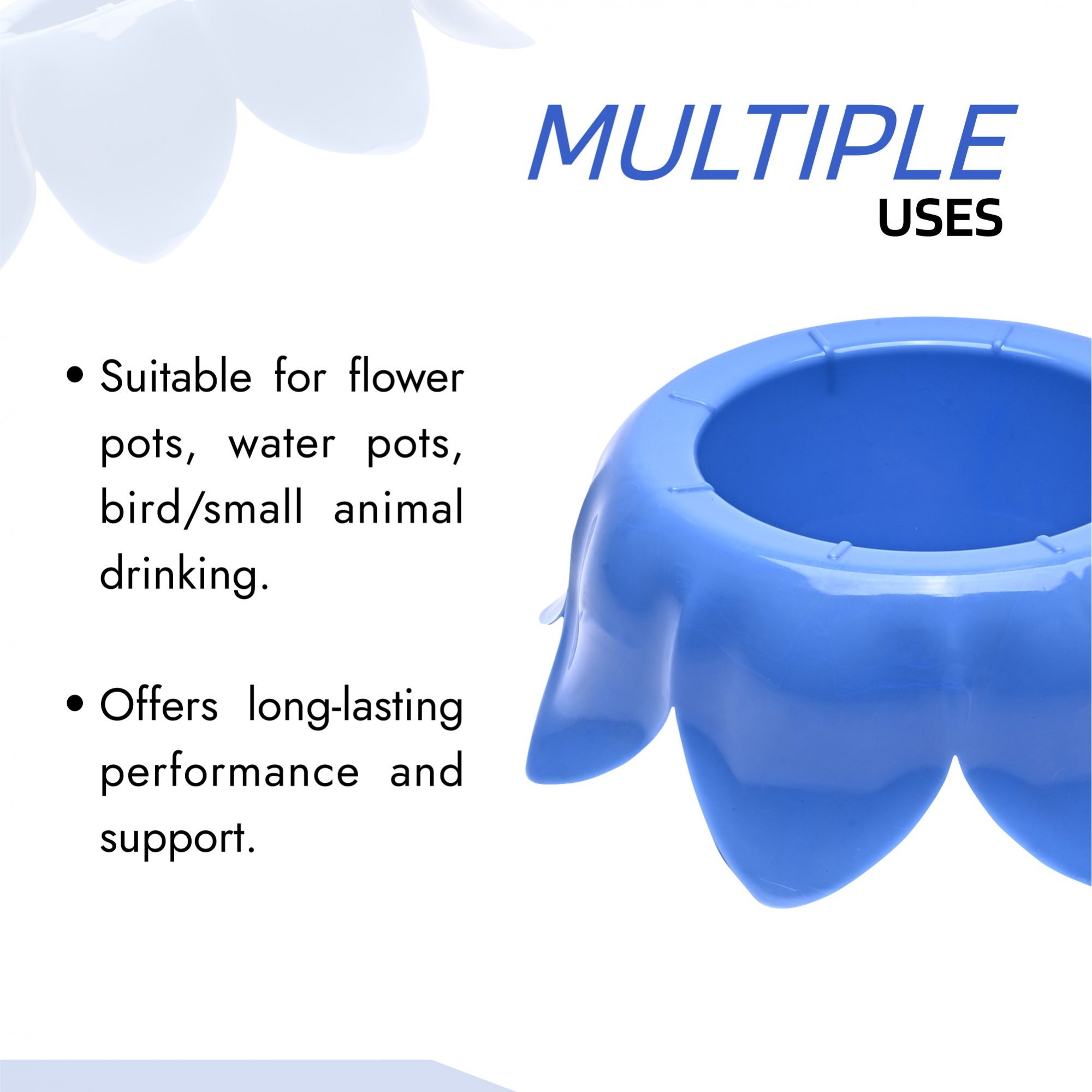 Kuber Industries Matka Stand  Summer Water Pot Stand  Multipurpose Flower Gamla Pot for Balcony Home Garden Dcor  Plant Pot  Matki Stand for Home  Kitchen  Royal Matka  Blue