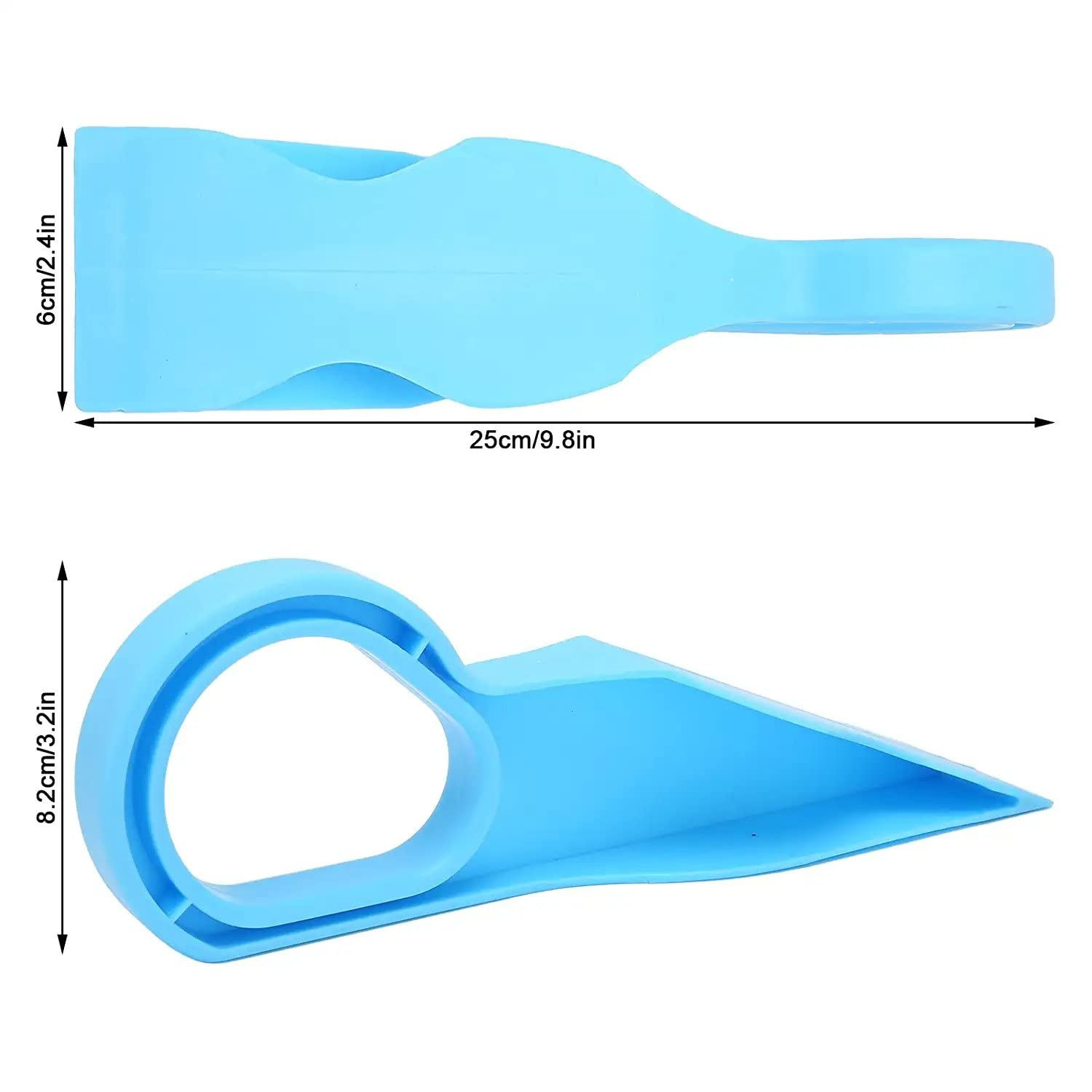 Kuber Industries Mattress Lifter|Plastic Bedsheet Tucker Tool|Bedsheet Mattress Lifter Stand|Mattress Wedge Elevator|Bed Tucker Tool (Blue)