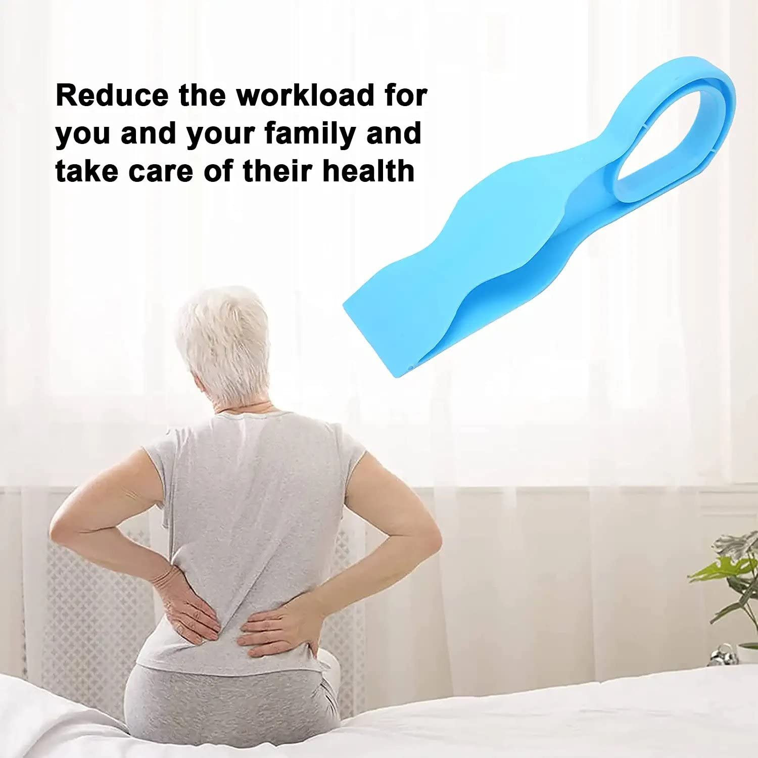 Kuber Industries Mattress Lifter|Plastic Bedsheet Tucker Tool|Bedsheet Mattress Lifter Stand|Mattress Wedge Elevator|Bed Tucker Tool (Blue)