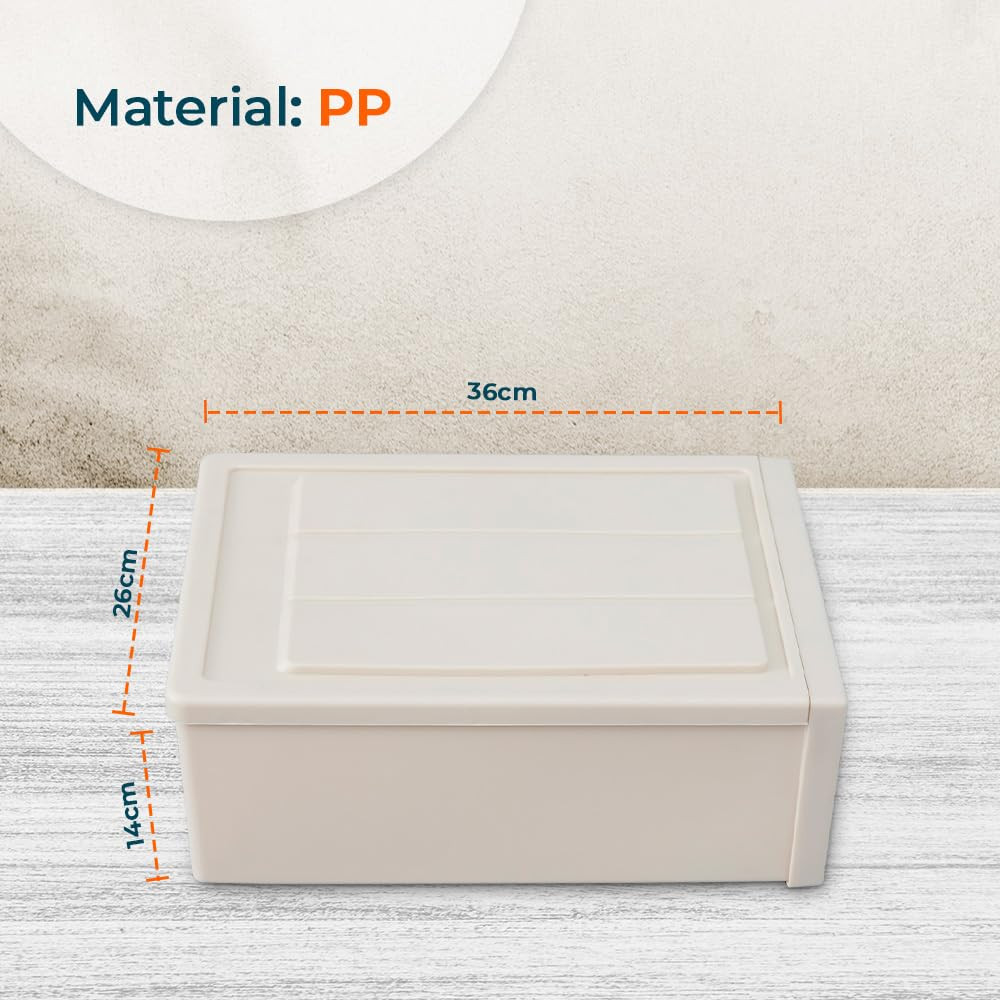 Kuber Industries Medium Drawer/Cabinet Box|Plastic Desk Orgnizer|Storage Organizer For Cosmetic, Stationery,Small Items|Pink|