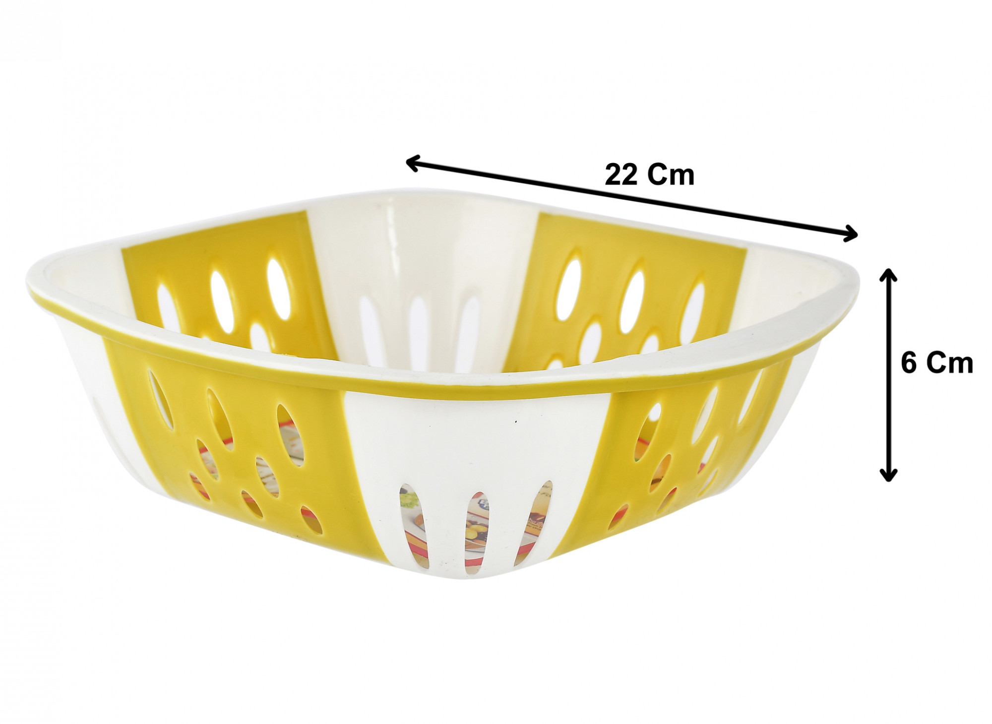 Kuber Industries Medium Plastic Fruit, vegetable Storage Basket (Green)-HS42KUBMART25287