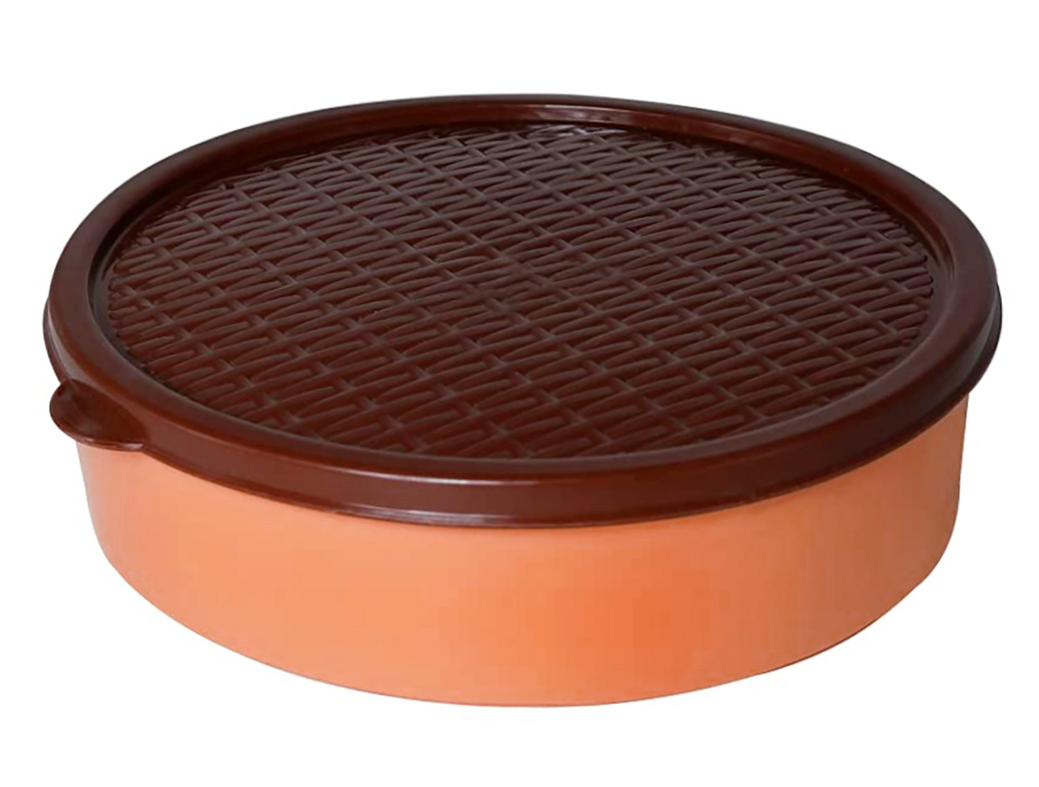 Kuber Industries Medium Plastic Masala Box With 6 Containers & 1 Spoon (Orange)-HS43KUBMART25885