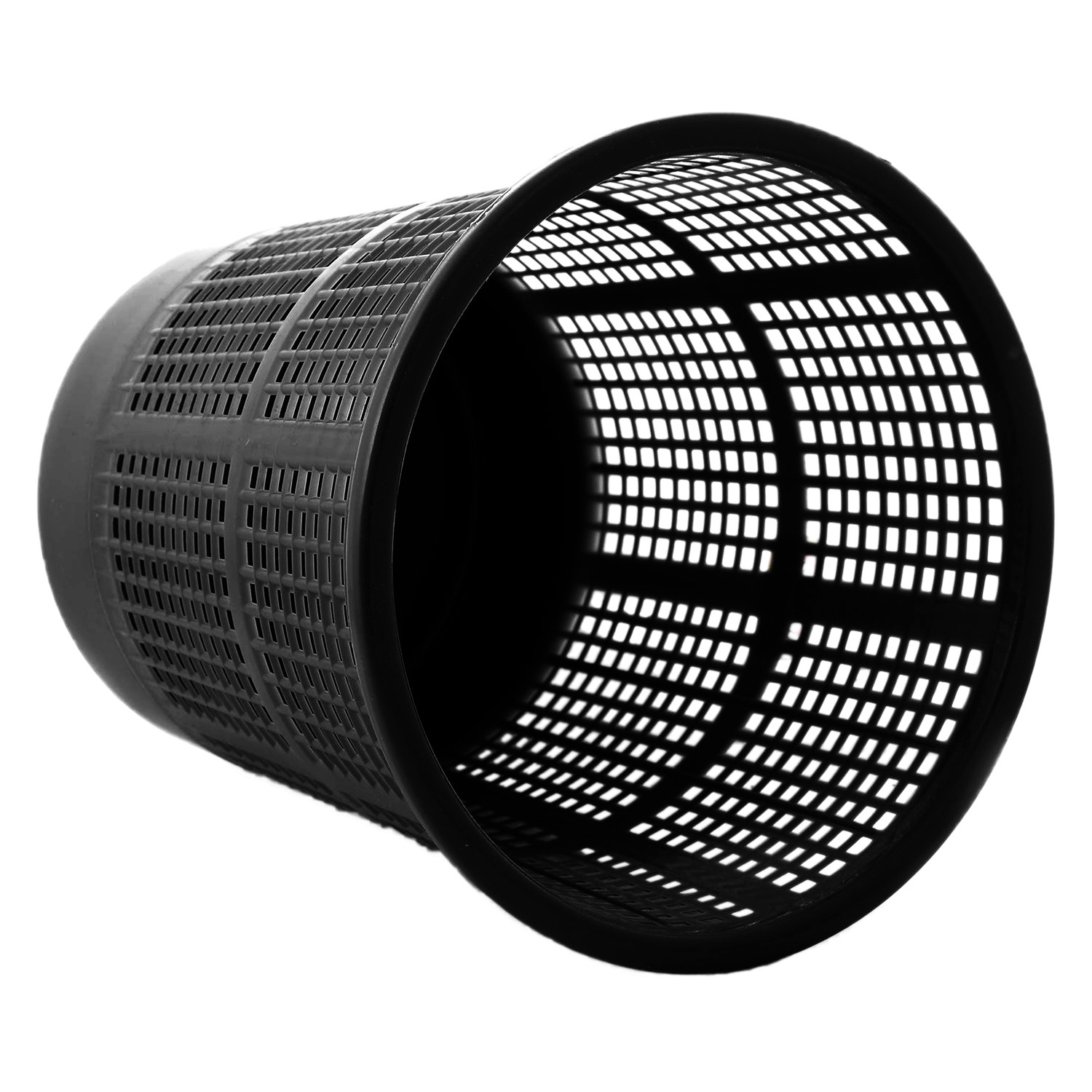 Kuber Industries Mesh Design Plastic Dustbin, Garbage Bin For Home, Kitchen, Office, 5Ltr. (Black)-47KM0773