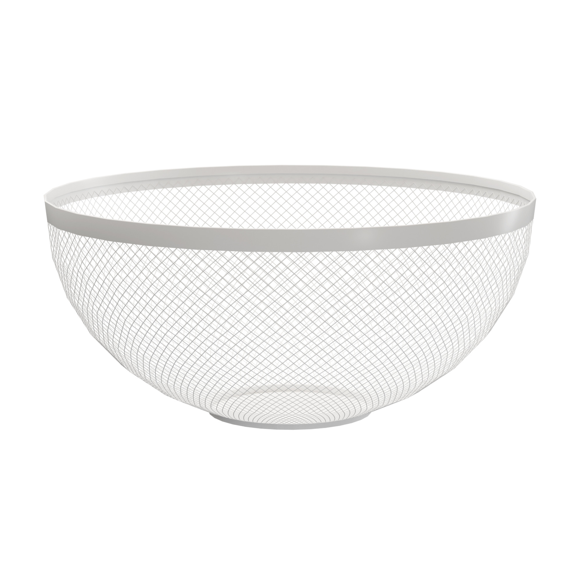 Kuber Industries Metal Fruits  Vegetables Basket Bowl  Veggie Baskets for Dining Table Accessories  Storage Bowls for Decorative Pantry Home  Kitchen Multi-Purpose Use - White