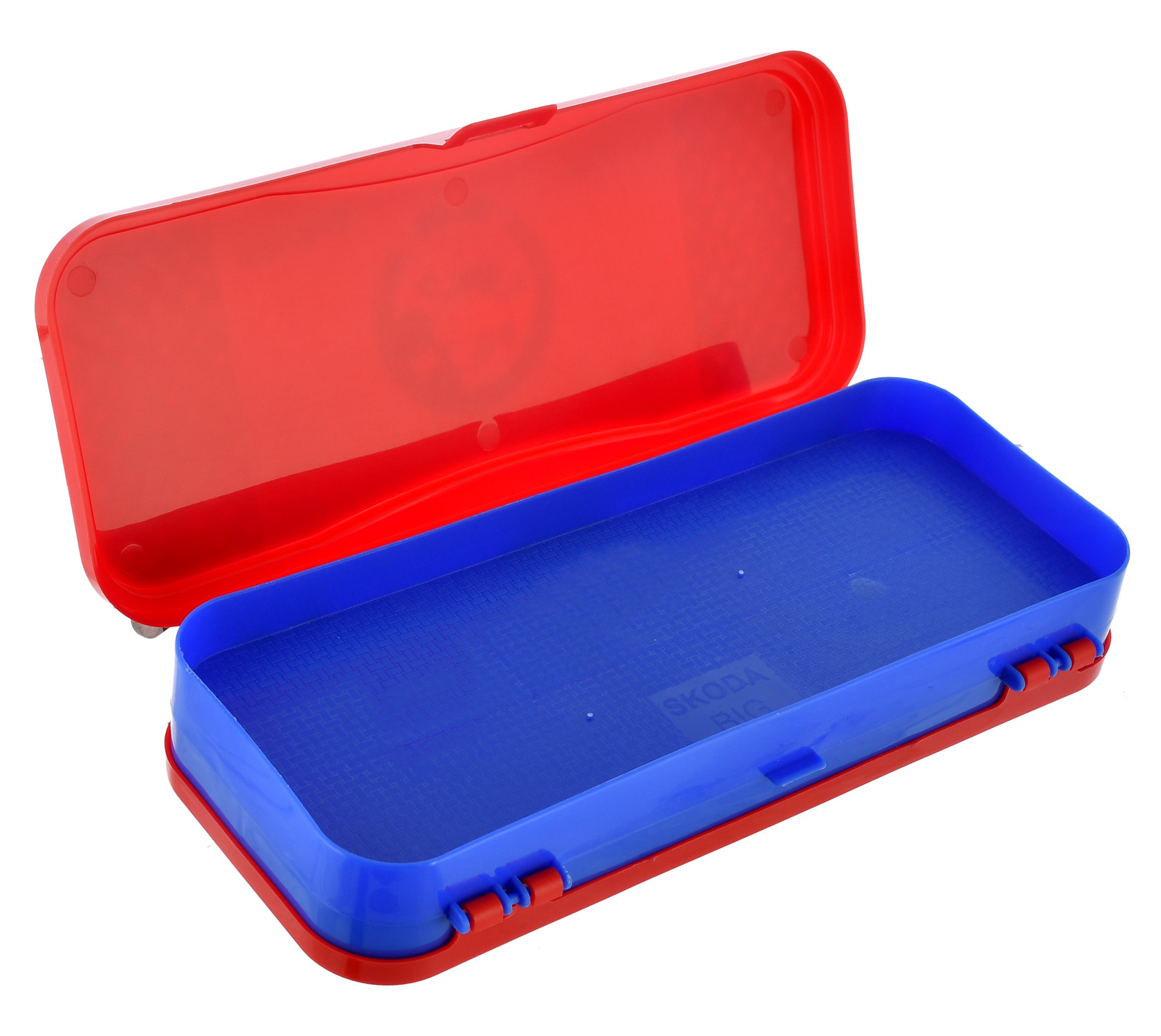 Kuber Industries Mickey Mouse Printed Double Sided Plastic Pencil Box  (Red)