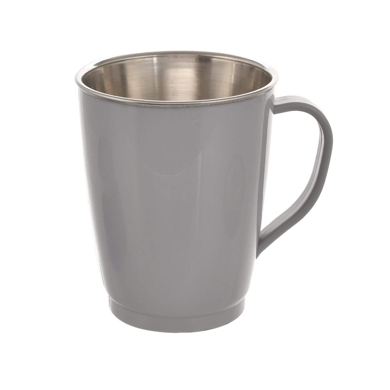 Kuber Industries Mickey Mouse Printed Food Grade BPA Free Tea/Coffee Mug for Coffee Tea Cocoa, Camping Mugs with Lid, (Grey)