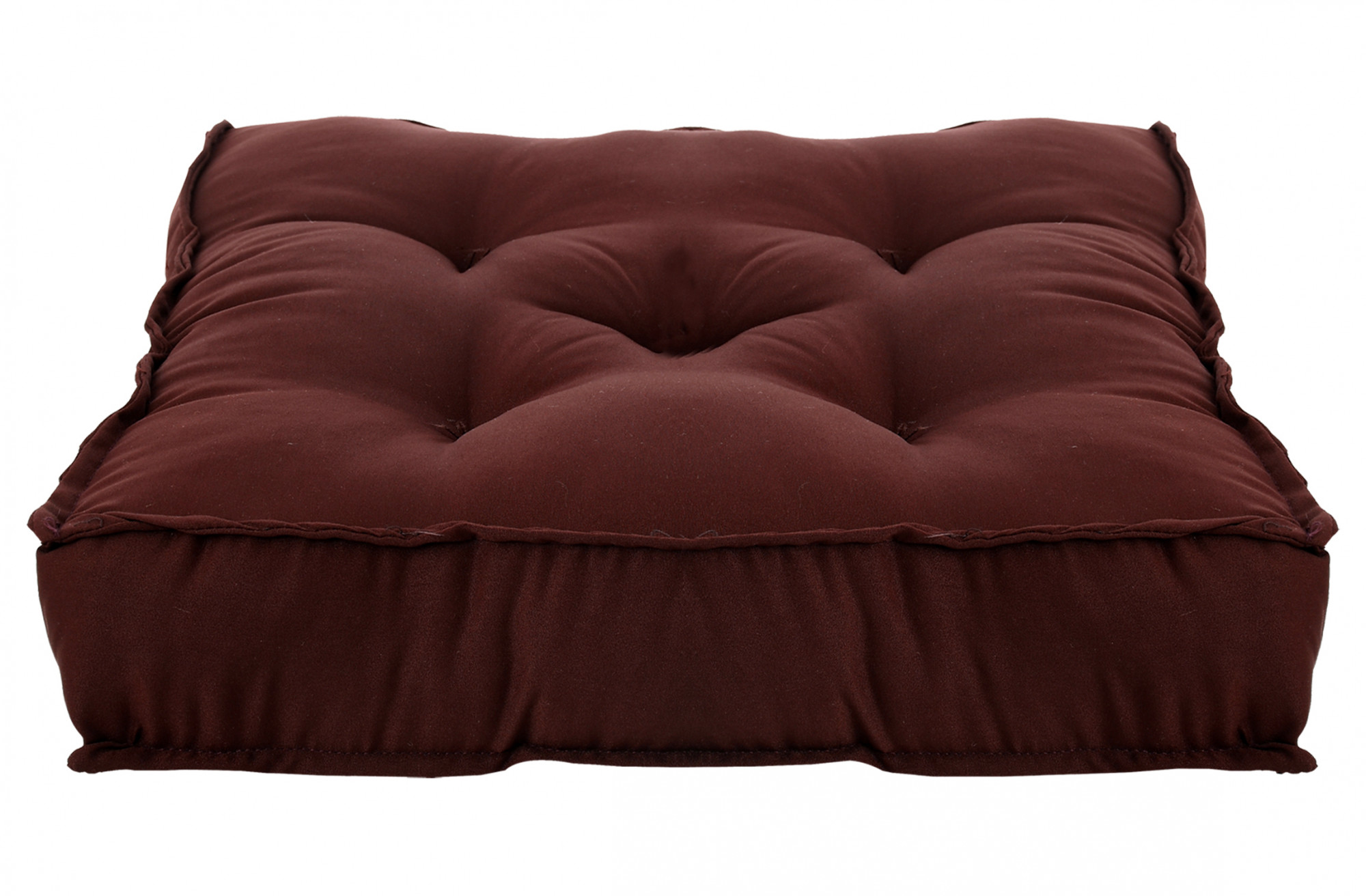 Kuber Industries Microfiber 1848 Inch Back And Seat Chair Cushion With Ties  1818 Inch Square Cushion for Rocking Chair Desk chair Dining chairs Lounge chair- Set of 2 Brown