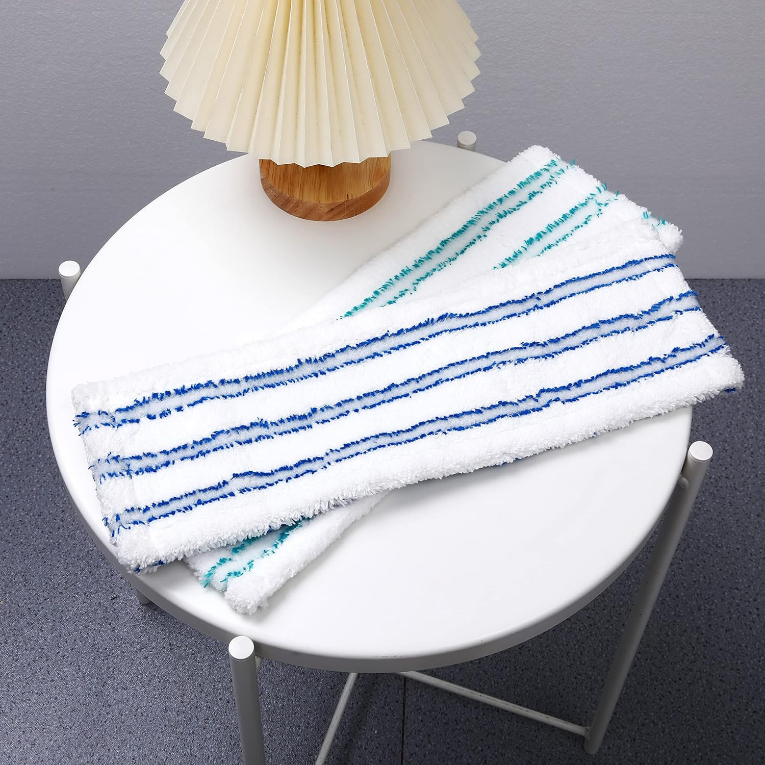 Kuber Industries Microfiber Floor Cleaner Mop Refill|Durable & Long Lasting |Extra Thick Microfiber for Deep Cleaning|Multi Utility Floor Cleaner Mop for Homes|Blue