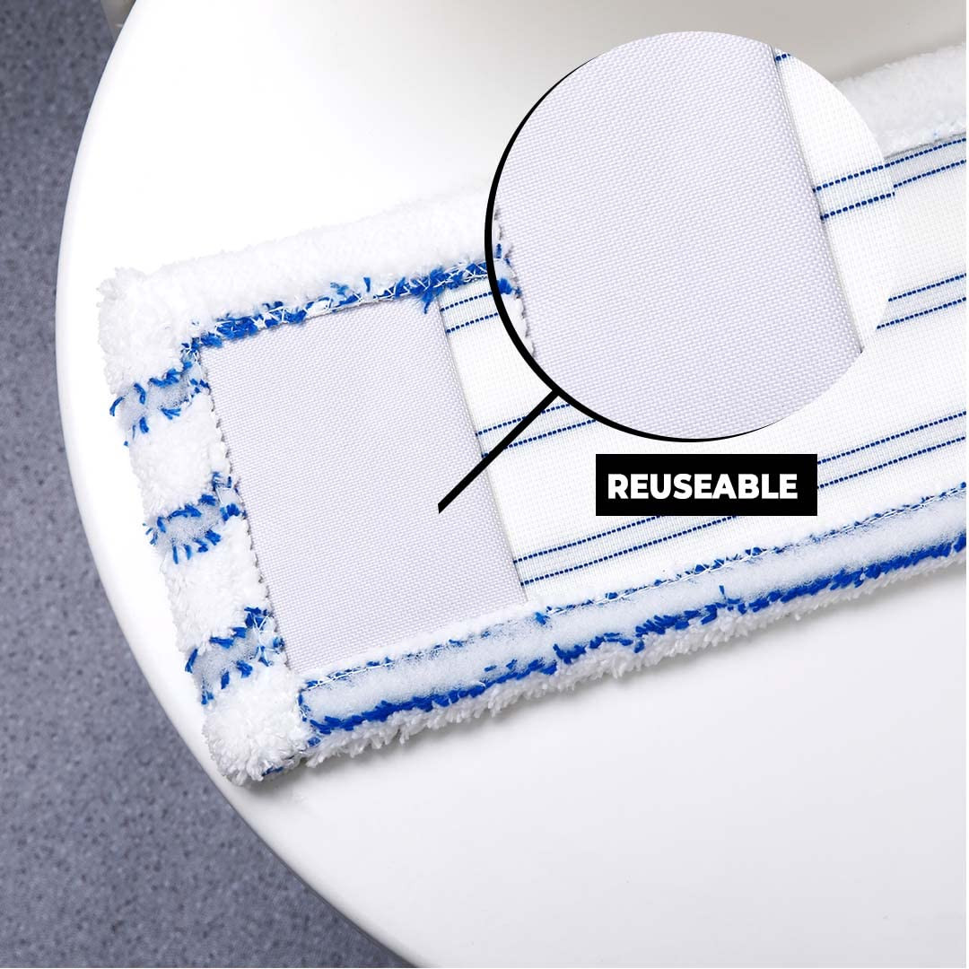 Kuber Industries Microfiber Floor Cleaner Mop Refill|Durable & Long Lasting |Extra Thick Microfiber for Deep Cleaning|Multi Utility Floor Cleaner Mop for Homes|Blue