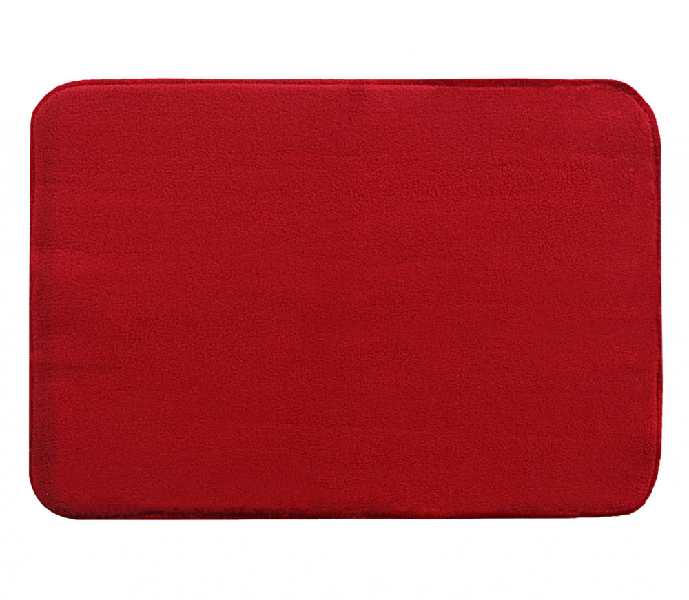 Kuber Industries Microfiber Reversible Dish Drying Mat With Absorbent Parity For Kitchen 19&quot;x 15&quot;(Red)