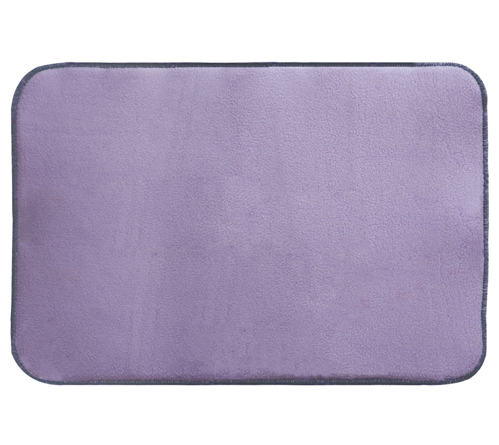 Kuber Industries Microfiber Reversible Dish Drying Mat With Absorbent Parity For Kitchen 19&quot;x 15&quot;(Purple)