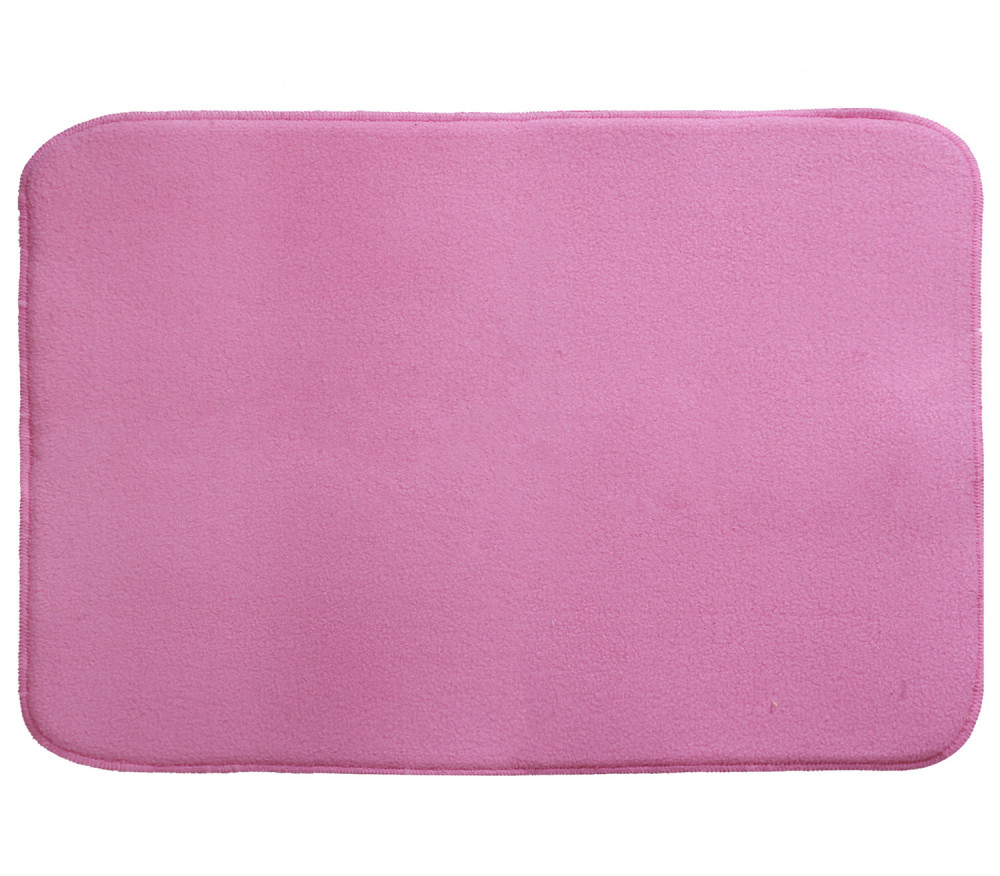 Kuber Industries Microfiber Reversible Dish Drying Mat With Absorbent Parity For Kitchen 27&quot;x 19&quot;(Pink)