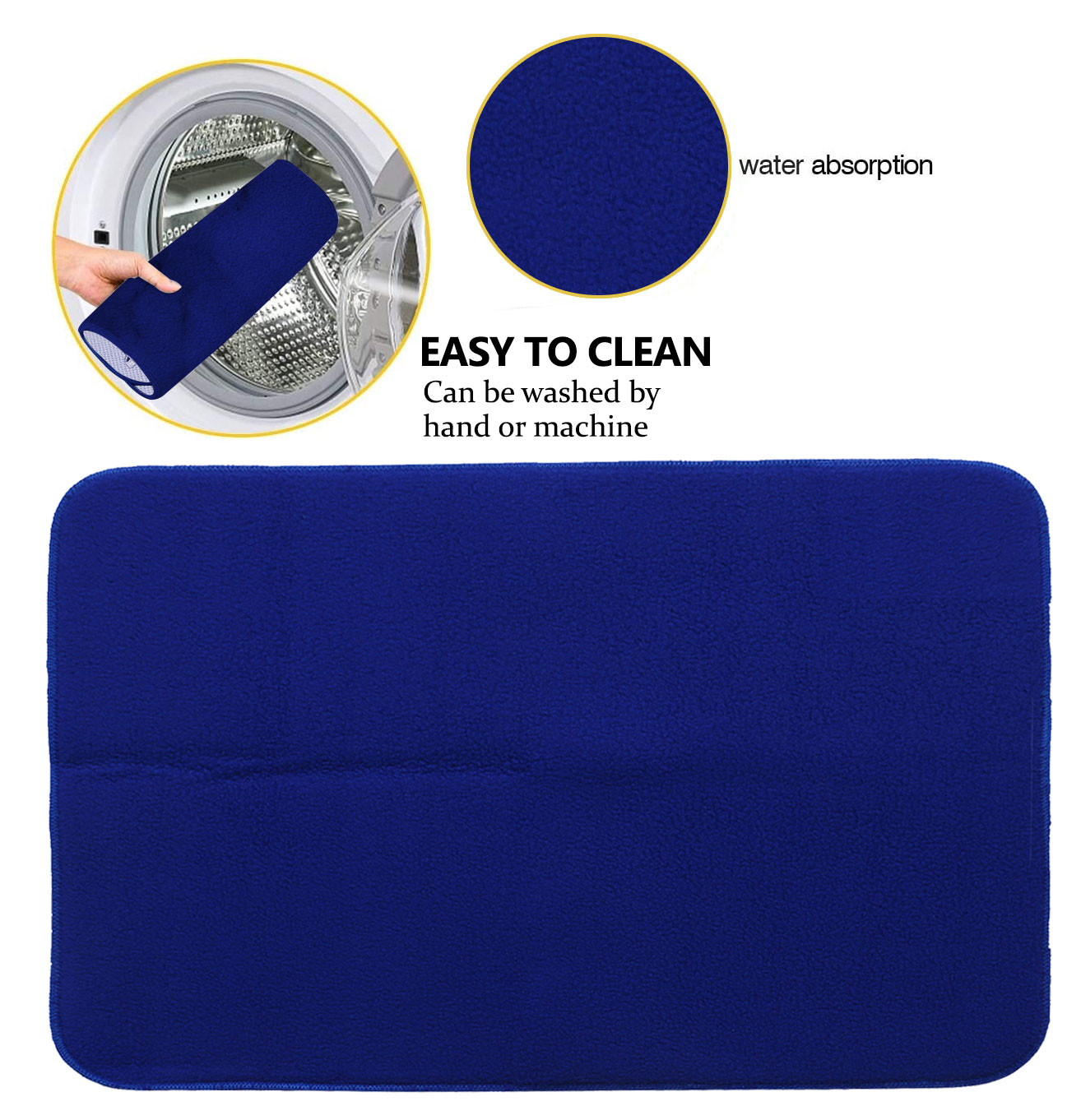 Kuber Industries Microfiber Reversible Dish Drying Mat With Absorbent Parity For Kitchen 27