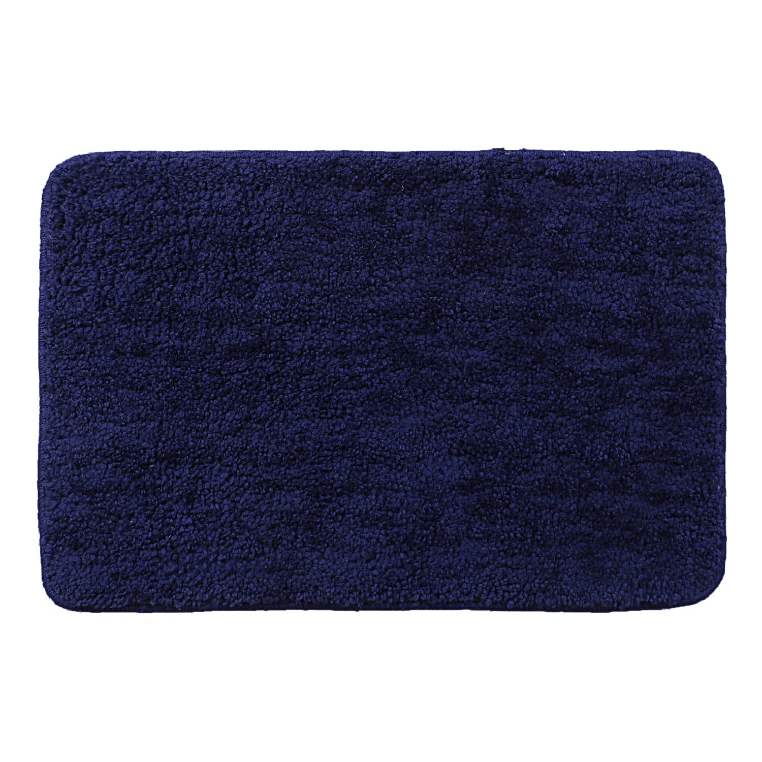 Kuber Industries Microfiber Shaggy Doormats|Non-Slip Water Absorbant Floor mat|Entrance Mat for Kitchen,Bedside,Door,Living,Prayer Room,60x40 cm,Pack of 2 (Blue & Gray)