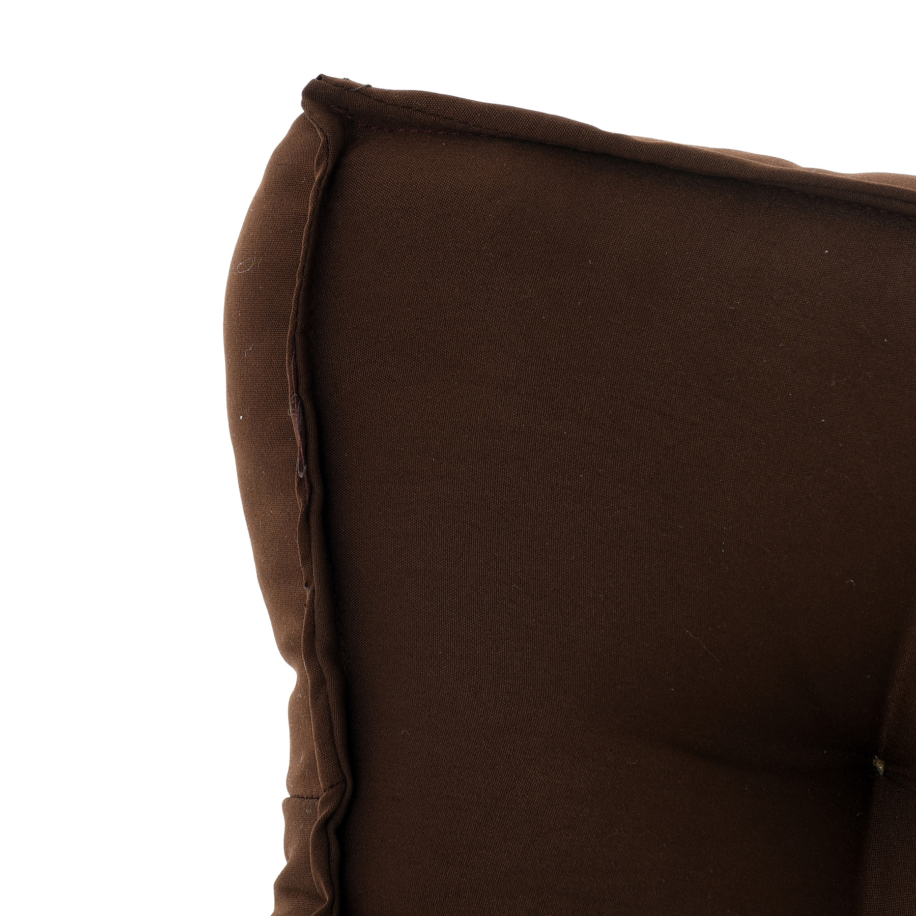 Kuber Industries Microfiber Square Chair Pad Seat Cushion For Car Pad, Office Chair, Indoor/Outdoor, Dining Living Room, Kitchen, 18*18 Inch (Brown)