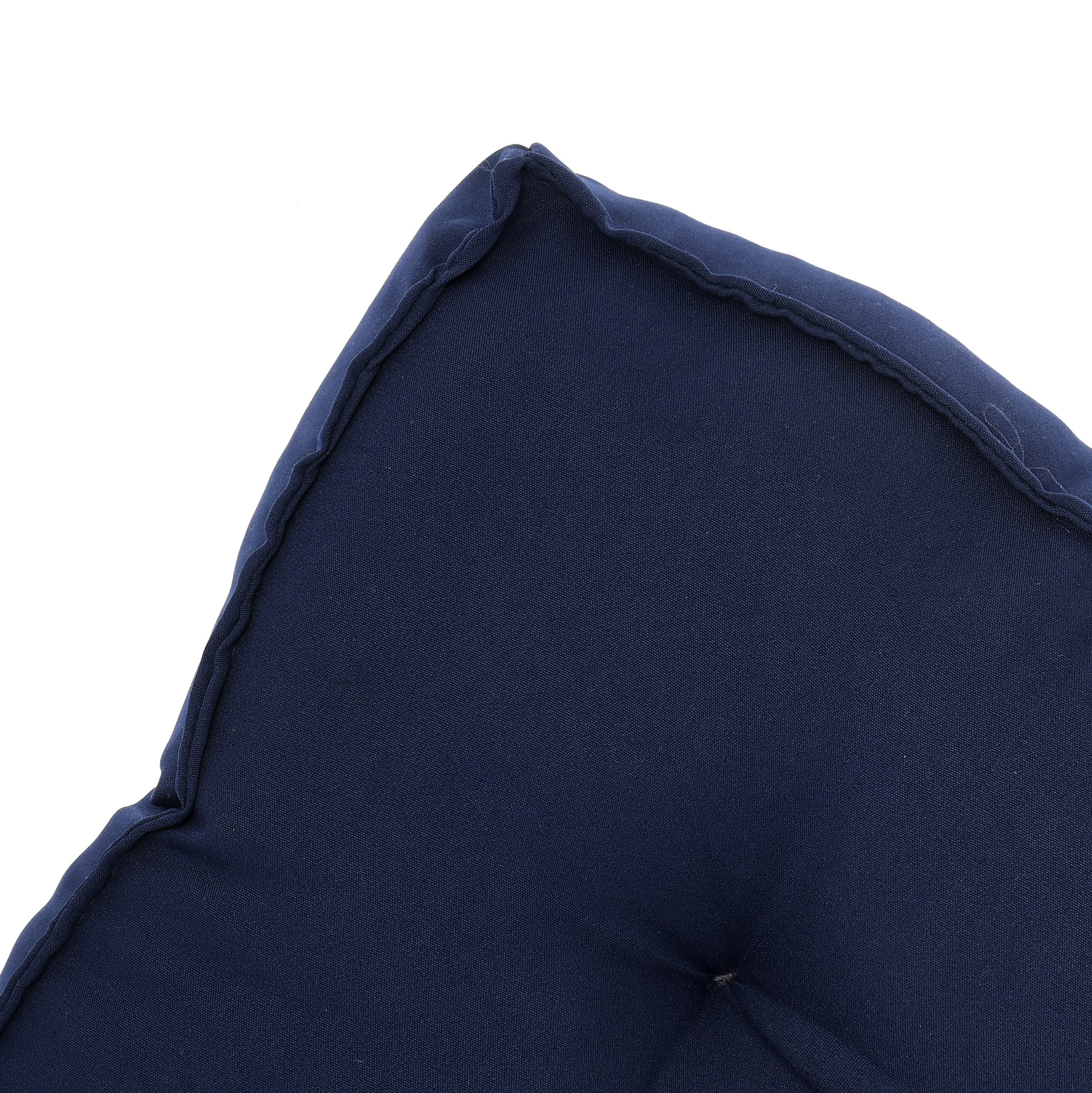 Kuber Industries Microfiber Square Chair Pad Seat Cushion For Car Pad, Office Chair, Indoor/Outdoor, Dining Living Room, Kitchen, 18*18 Inch (Navy Blue)