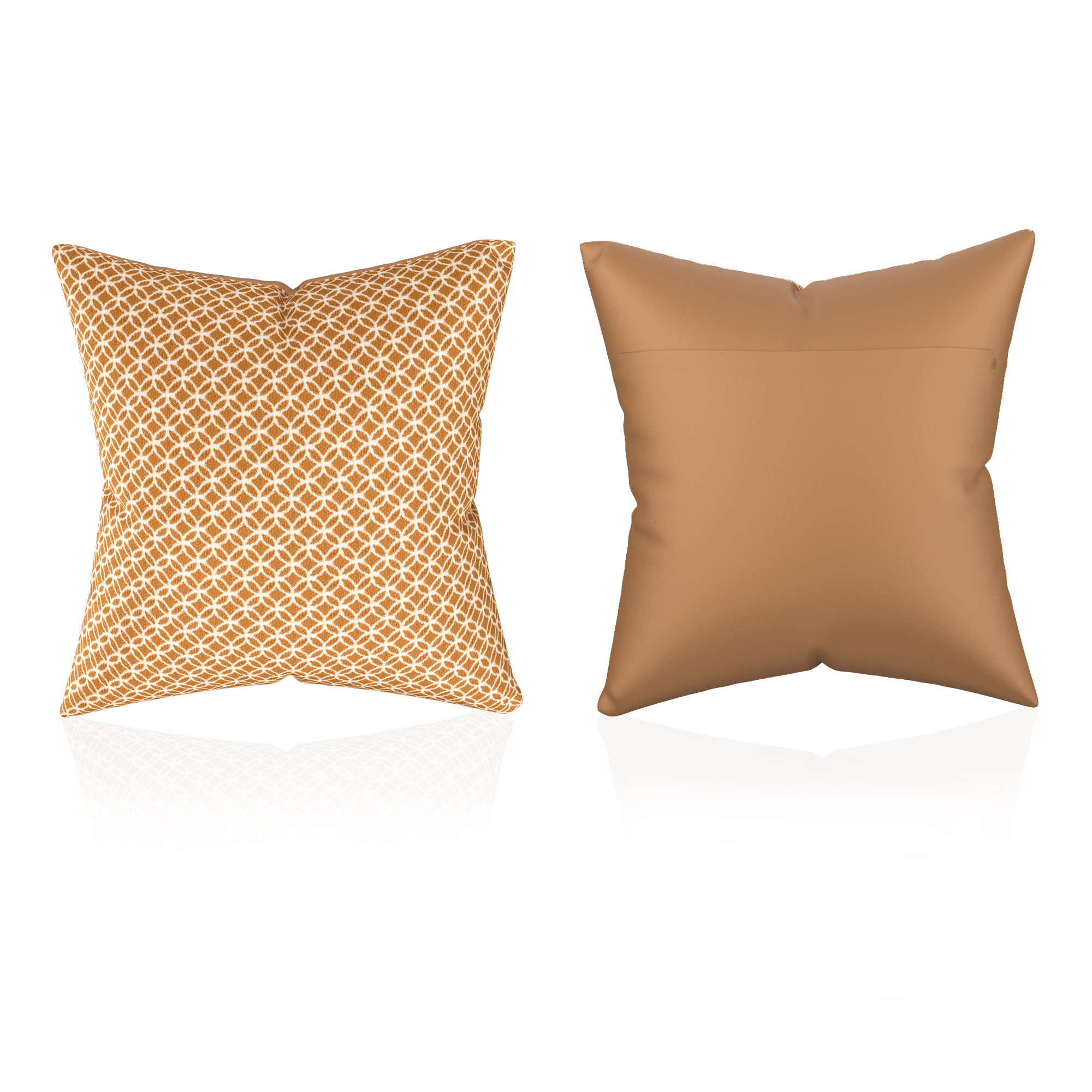 Kuber Industries Microfiber Square Cushion Cover Set of 5 with Zip Closure for Home Decor and Living Room  Decorative Throw Pillow Cushion Cover 16 inch x 16 inch for Sofa Set  Circle - Golden