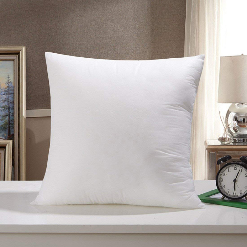 Kuber Industries Microfiber Square Throw Cushion Filler Bed and Couch Cushion Indoor Decorative Cushion, 12&quot;x12&quot; (White)-HS_38_KUBMART21163