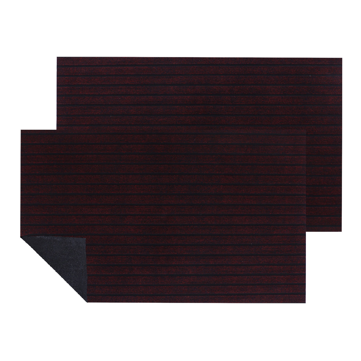 Kuber Industries Microfiber Striped Design Anti-Skid & Water Absorbent Door Mat For Indoor & Outdoor,16