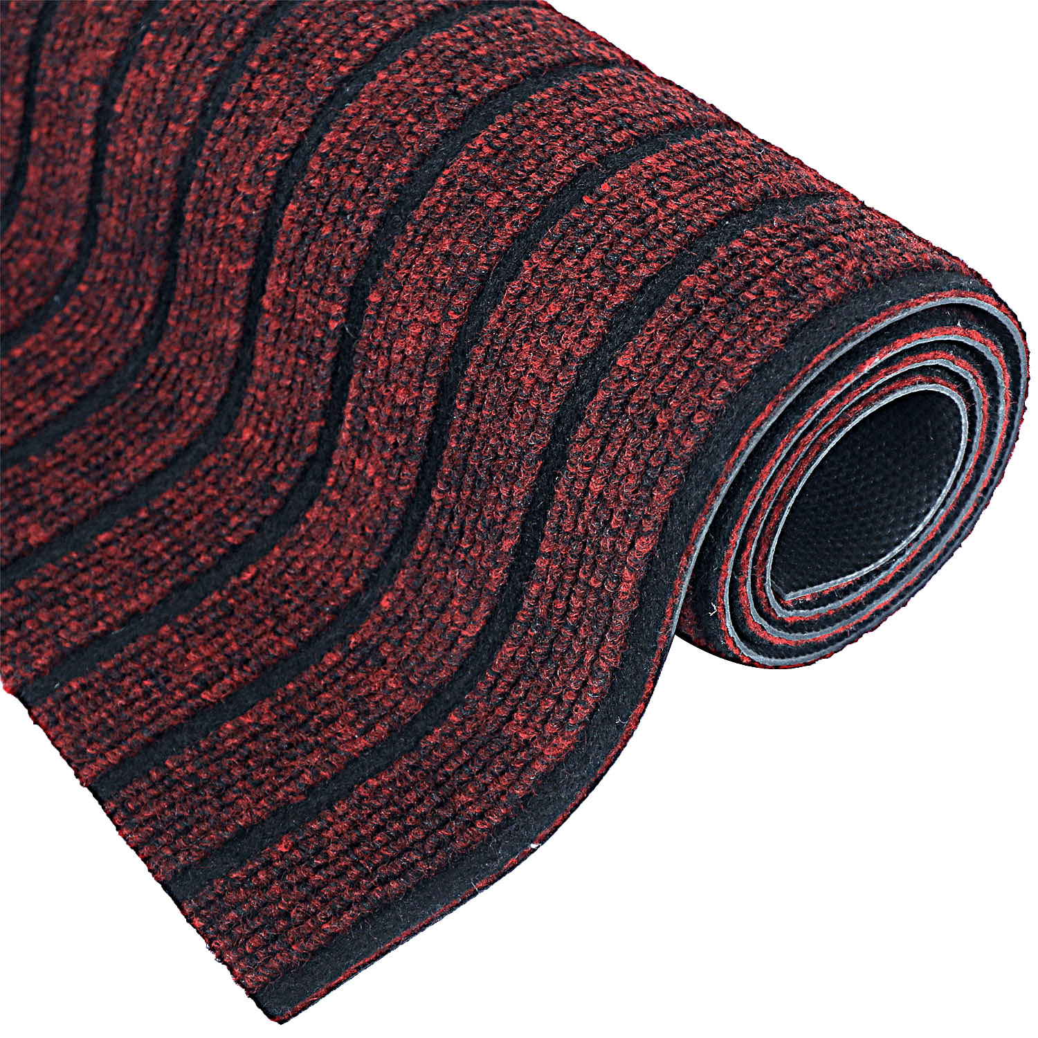 Kuber Industries Microfiber Striped Design Solid Anti-Skid Bedside Runner & Carpet for Living Room,Bedroom,24