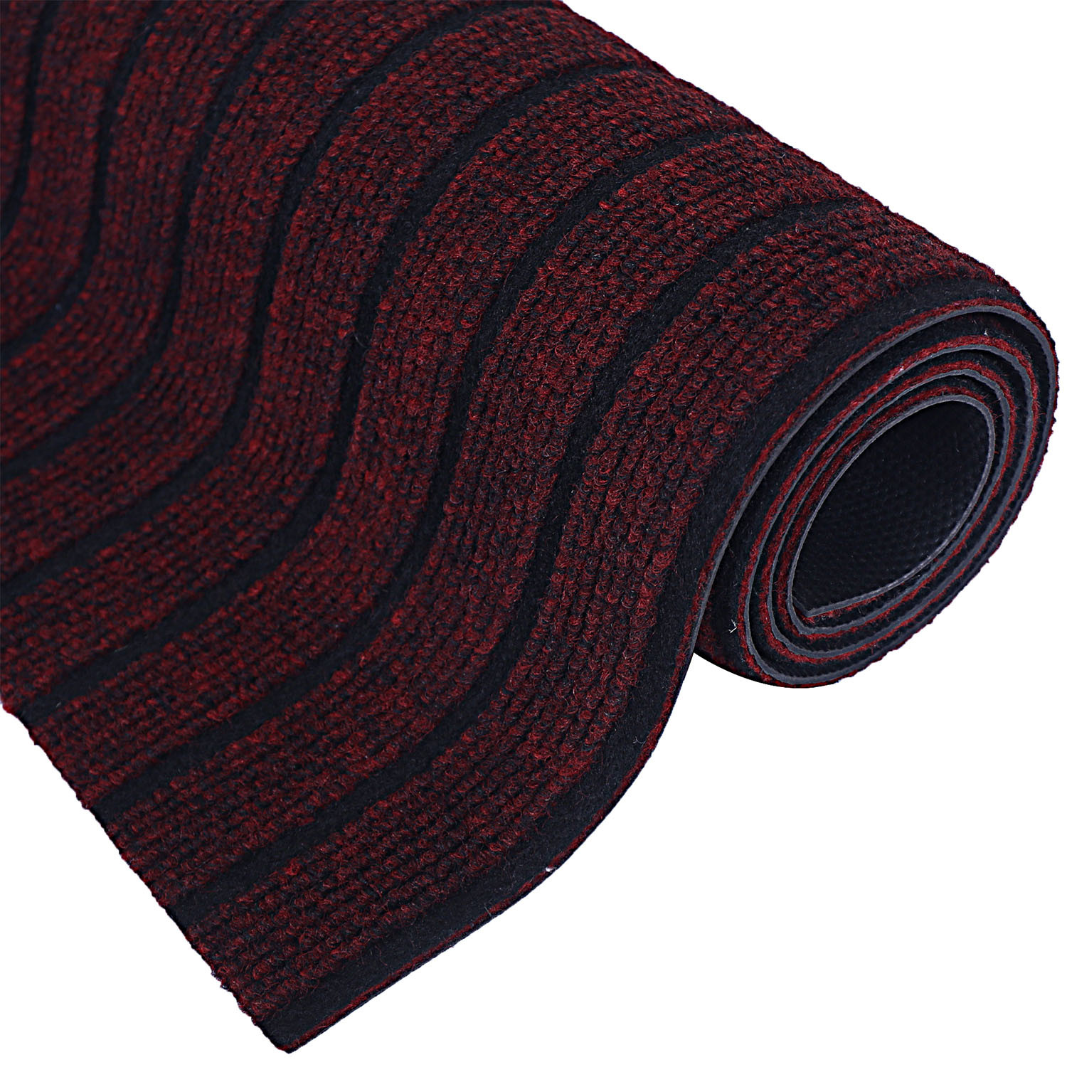 Kuber Industries Microfiber Striped Solid Anti-Slip Large Door Mat|Bath mat for Home,Living Room Entrance,24