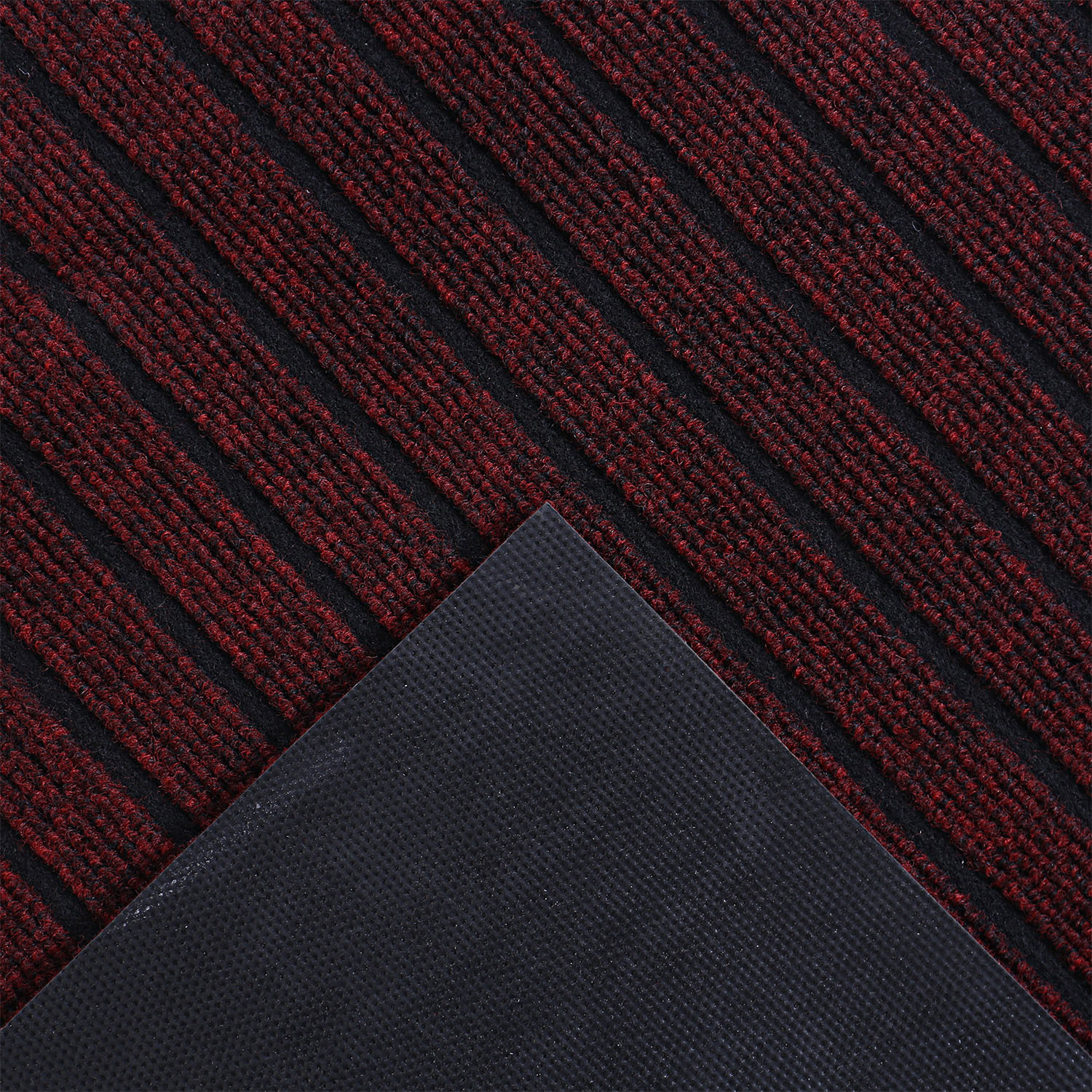 Kuber Industries Microfiber Striped Solid Anti-Slip Large Door Mat|Bath mat for Home,Living Room Entrance,24