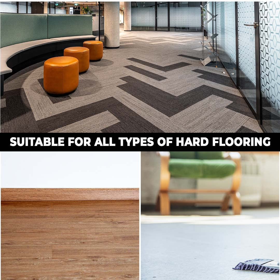 Kuber Industries Microfiber Wiper for Floor Clearing|Hypoallergenic Chenille Microfiber Mop|Super Absorbent|Multi-Utility Wiper for Bathroom Floor Cleaning|Blue