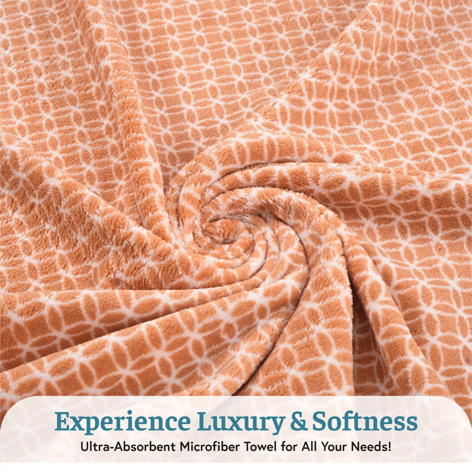 Kuber Industries Microfibre 24x48 Inch Men and Women Bath Towel  280 GSM Quick Dry Absorbent Gym Sweat Workout  Shower Body Towel for Sports Beach and Travel  Circle - Golden