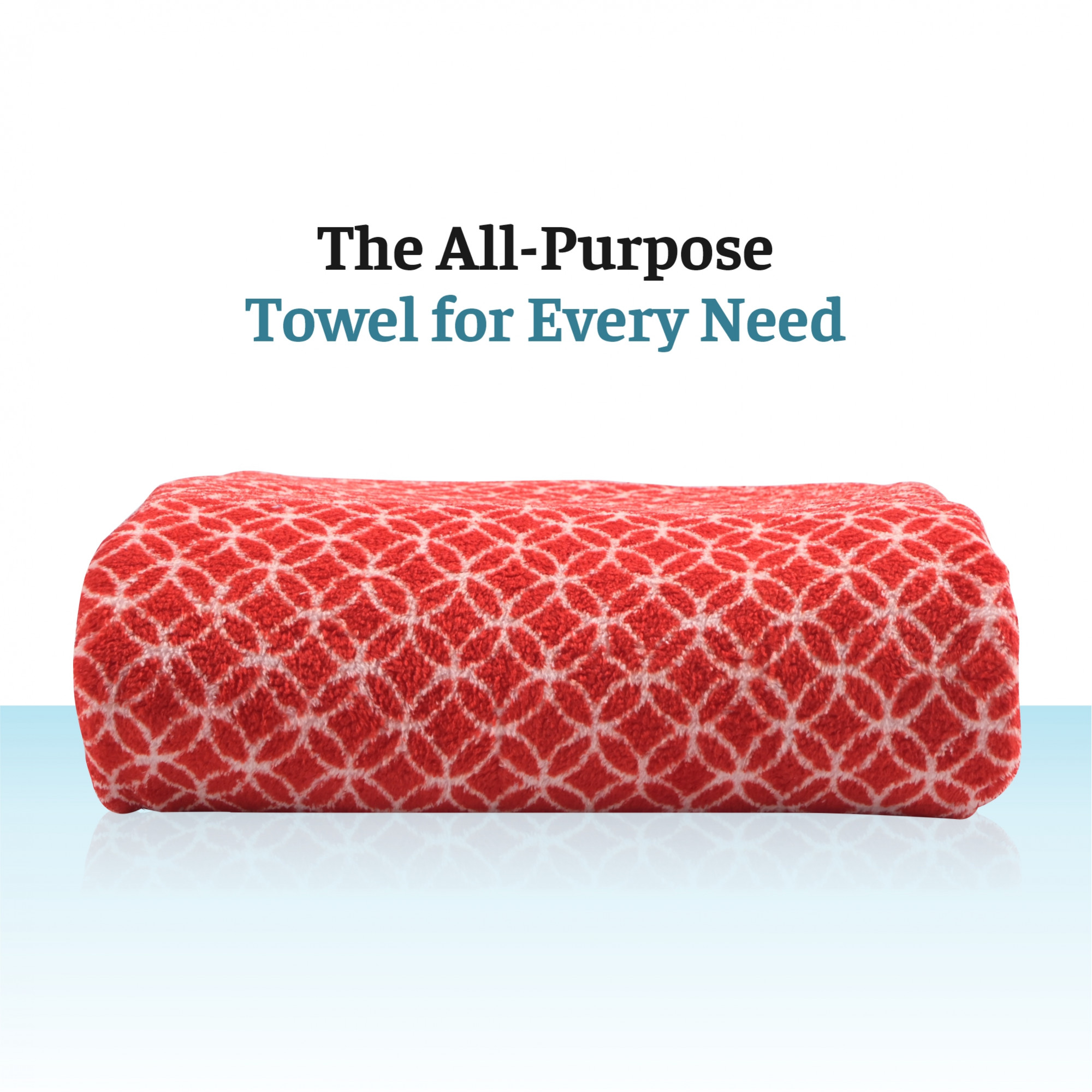 Kuber Industries Microfibre 24x48 Inch Men and Women Bath Towel  280 GSM Quick Dry Absorbent Gym Sweat Workout  Shower Body Towel for Sports Beach and Travel  Circle - Red