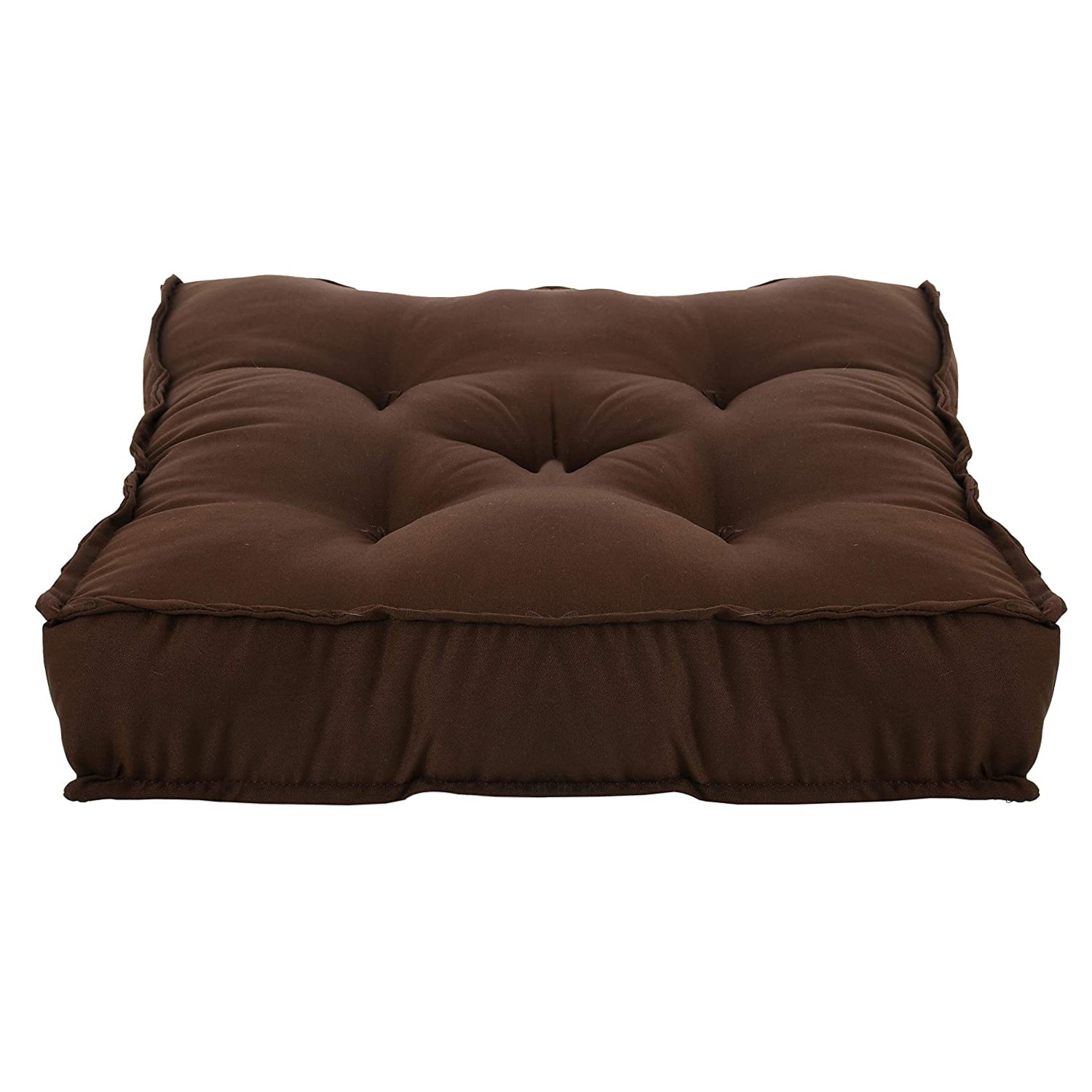 Kuber Industries Microfibre Long And Square Quilted Chair Pad for Rocking Chairs/Chair Pad/Chair Cushion/Cushion for Rocking Chairs (Brown,46 x 16 inches,Set of 2)-KUBMRT11922
