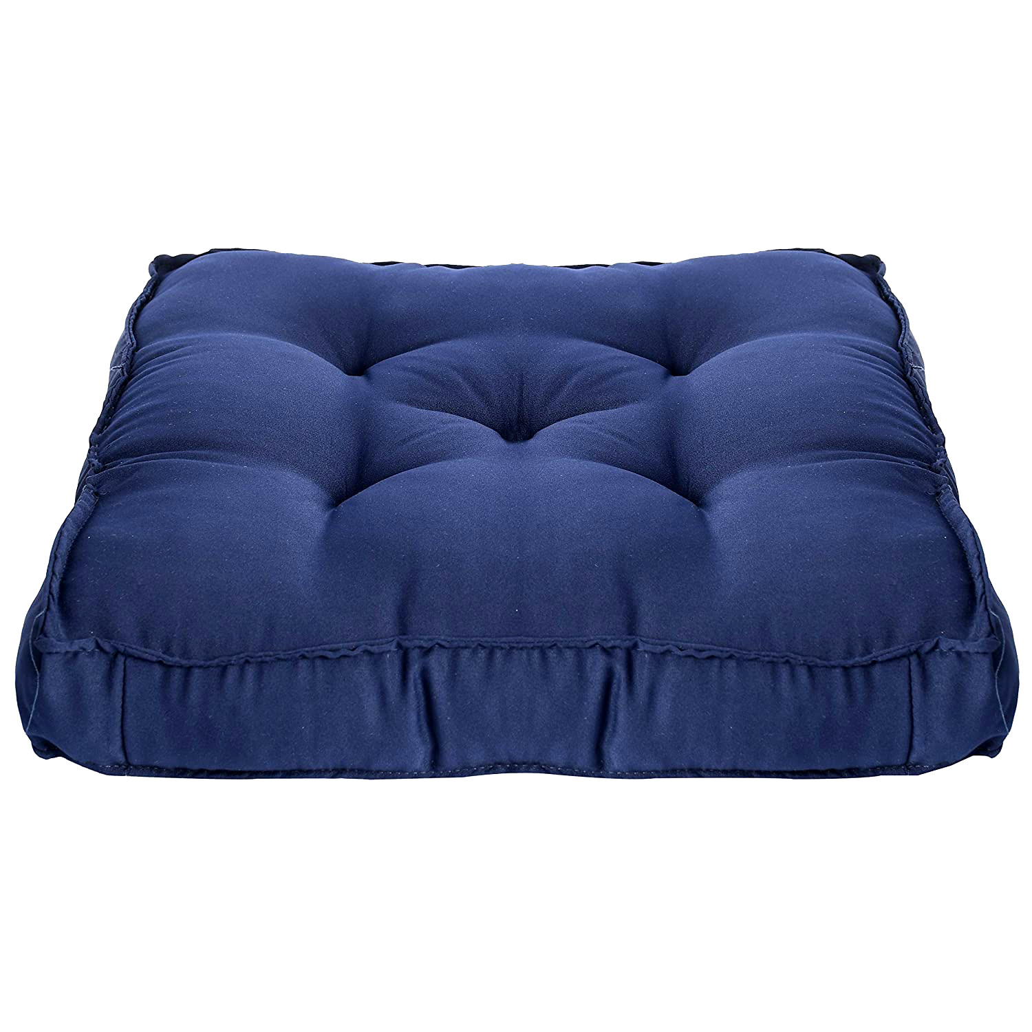 Kuber Industries Microfibre Long And Square Quilted Chair Pad for Rocking Chairs/Chair Pad/Chair Cushion/Cushion for Rocking Chairs (Navy Blue,46 x 16 inches,Set of 2)-KUBMRT11926