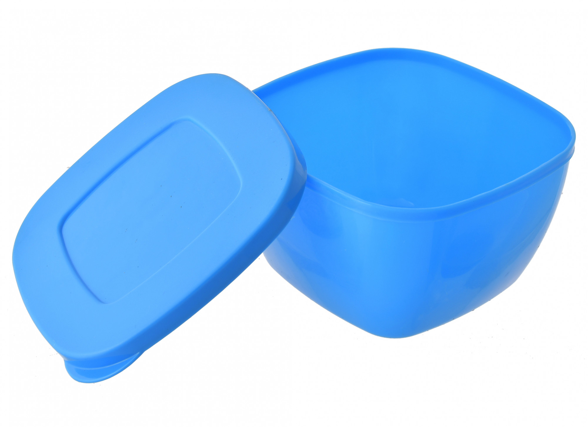 Kuber Industries Microwave Safe Food Storage Plastic Container Set For Kitchen, Fridge, Spices, Dry Fruits With Lid, Set of 5 (Blue)-HS42KUBMART25263