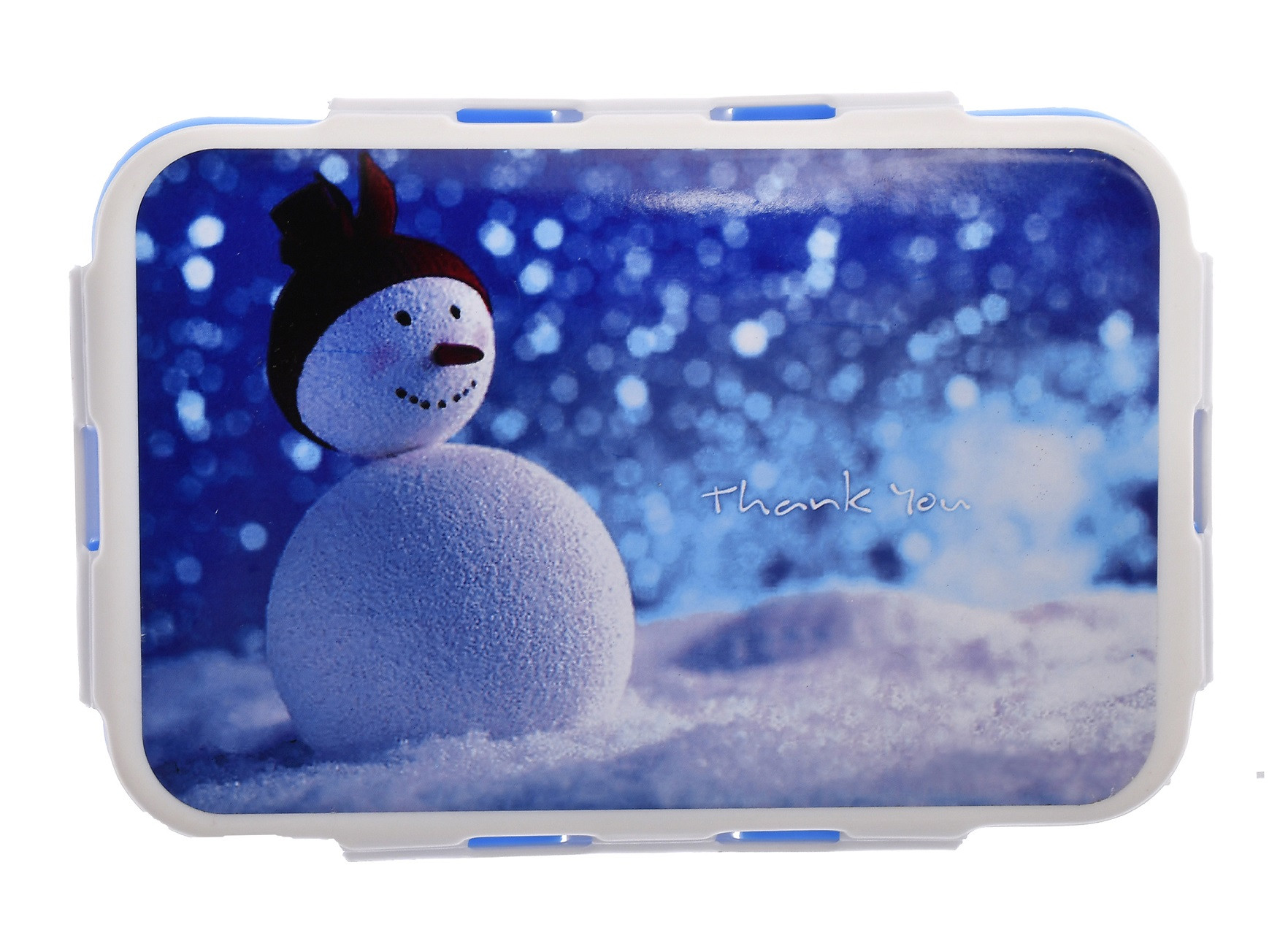 Kuber Industries Model-401 Unbreakable Plastic Medium Airtight Leakproof Lunch Box/Tiffin (Blue)-KUBMART1298