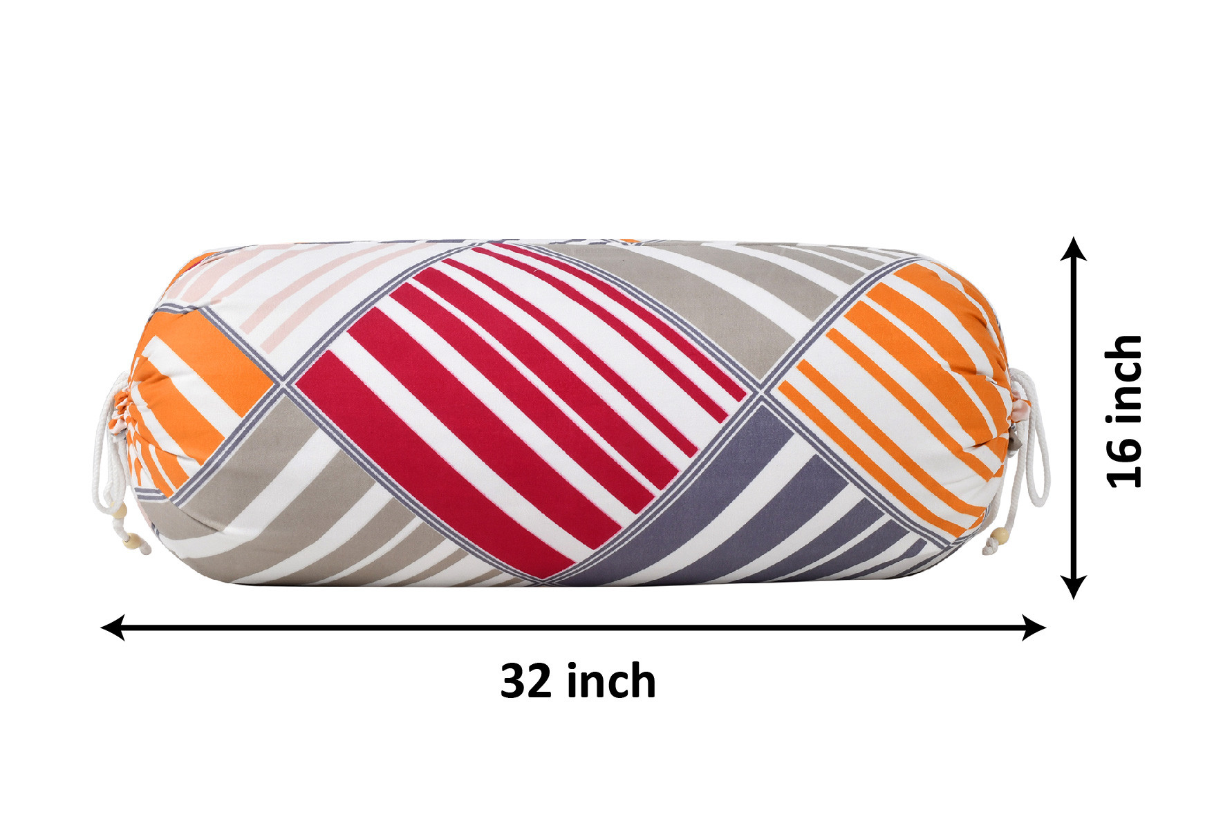 Kuber Industries Multi Check Printed Cotton Bolster Cover-16