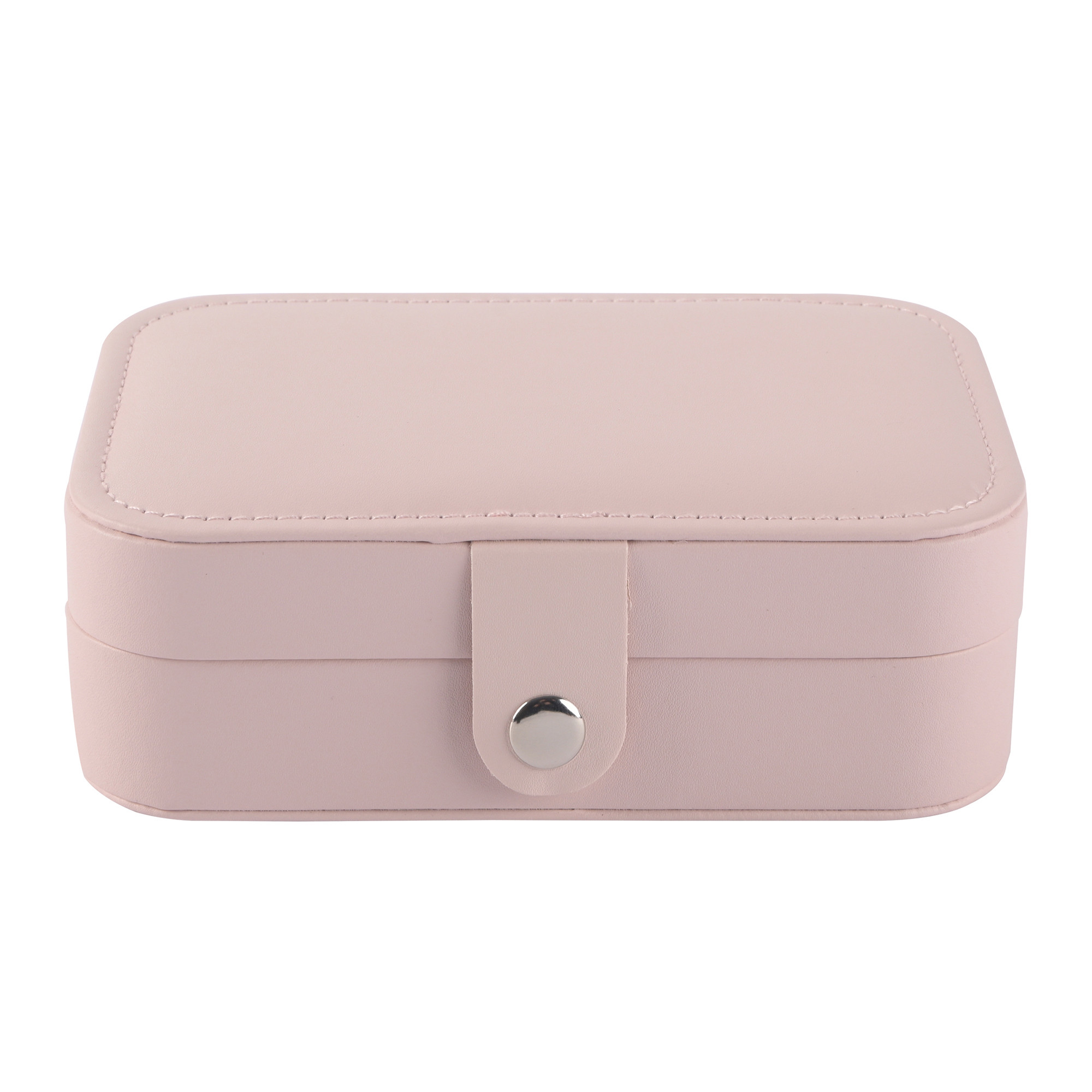 Kuber Industries Multi-Compartment Jewellery Box For Women  Elegant Ornaments Organizer Storage Box for Ring Stud  Necklace  Aesthetic Singar Case for Girls  YJ-25-LPNK  Baby Pink