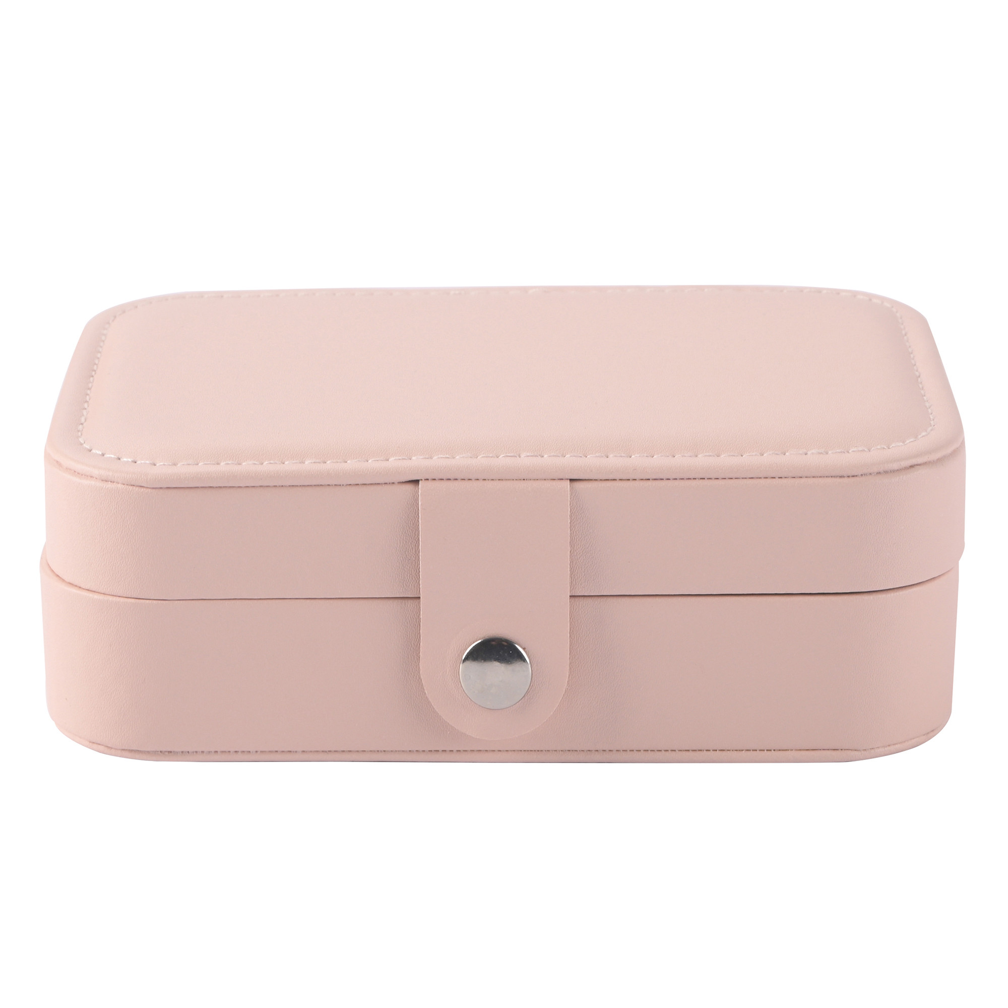 Kuber Industries Multi-Compartment Jewellery Box For Women  Elegant Ornaments Organizer Storage Box for Rings Studs  Necklaces  Aesthetic Singar Case for Girls  YJ-25-DPNK  Dark Pink