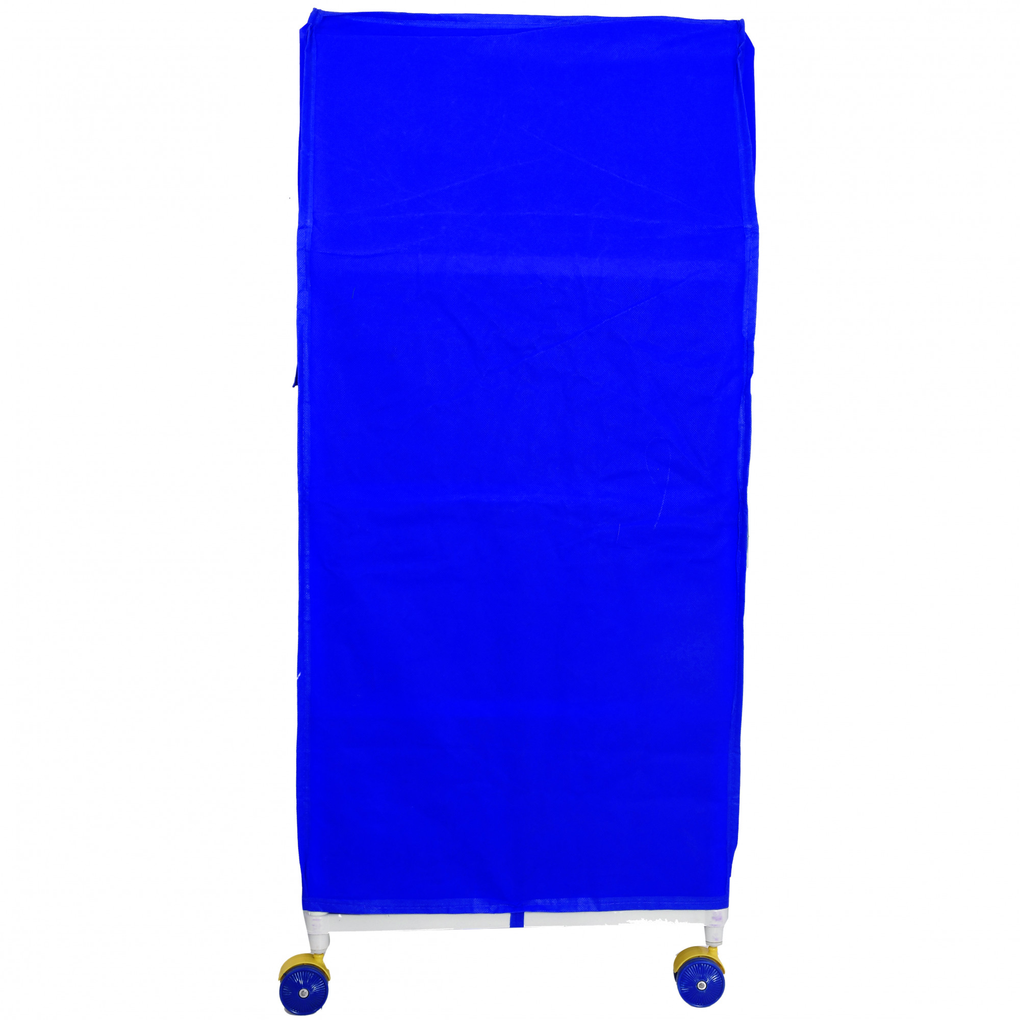 Kuber Industries Multipurpose Plastic Printed Foldable Toy Box/Wardrobe Storage Almirah For Kids With 4 Shelves (Blue)-KUBMART1154