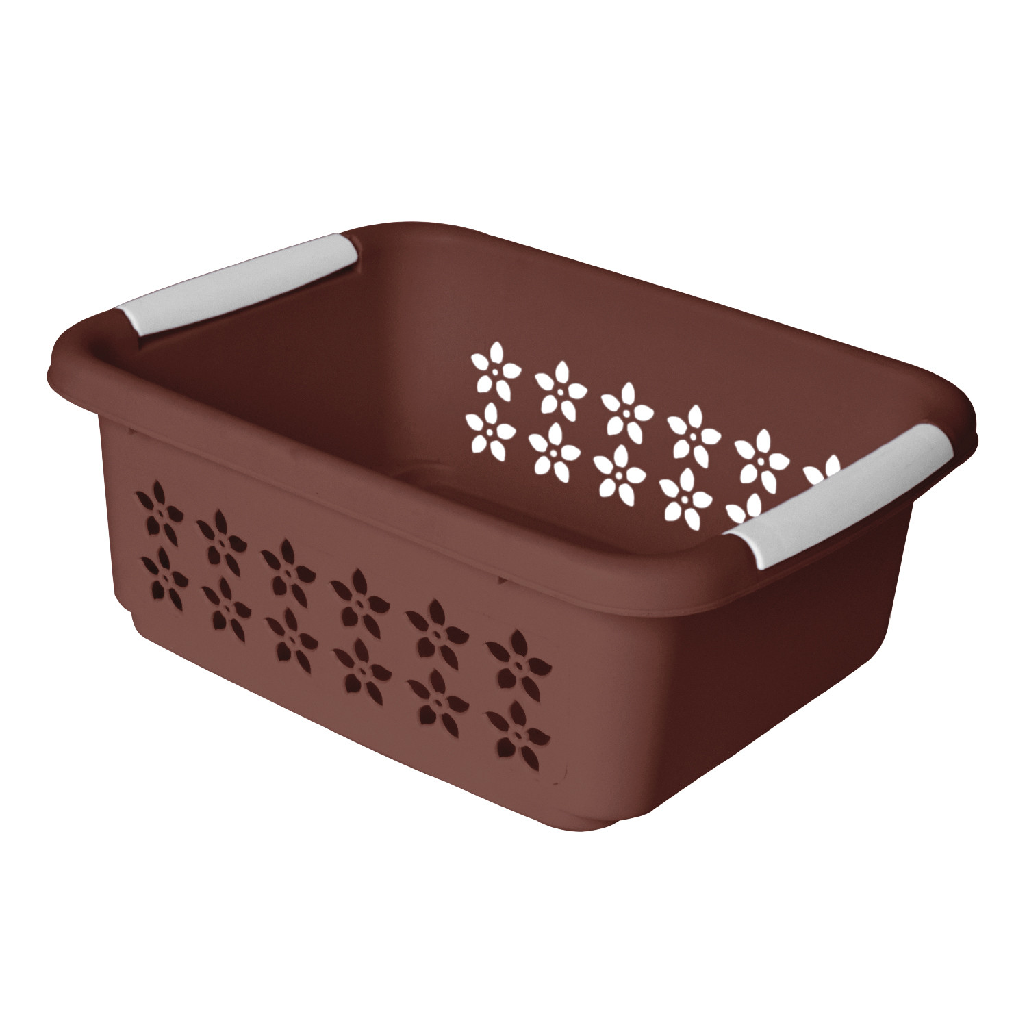 Kuber Industries Multipurpose Rectangle Shape Plastic Storage Basket for Kitchen, Fruit Basket, Office Table, Storage Organizer Small, Medium, Large Pack of 3 (Brown)