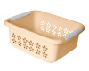 Kuber Industries Multipurpose Rectangle Shape Plastic Storage Basket for Kitchen, Fruit Basket, Office Table, Storage Organizer (Beige)