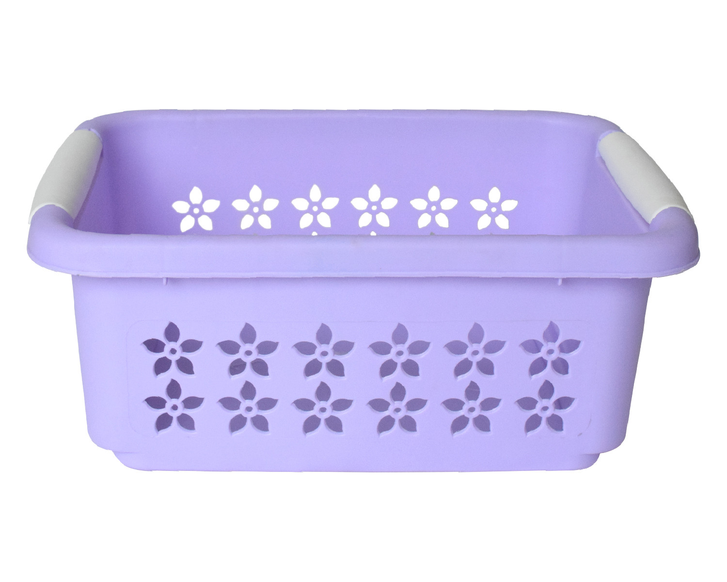 Kuber Industries Multipurpose Rectangle Shape Plastic Storage Basket for Kitchen, Fruit Basket, Office Table, Storage Organizer Small (Purple)