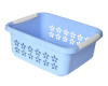 Kuber Industries Multipurpose Rectangle Shape Plastic Storage Basket for Kitchen, Fruit Basket, Office Table, Storage Organizer Medium (Sky Blue)