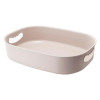 Kuber Industries Multipurpose Small Storage Box With Handle|Basket For Cosmetic, Fruits, Storage &quot;12 L&quot; | Beige|