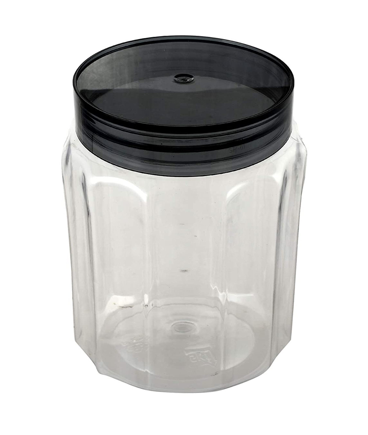 Kuber Industries Multipurpose Transparent Plastic Container With Airtight Lid,1100ml,(Grey)-HS42KUBMART25057