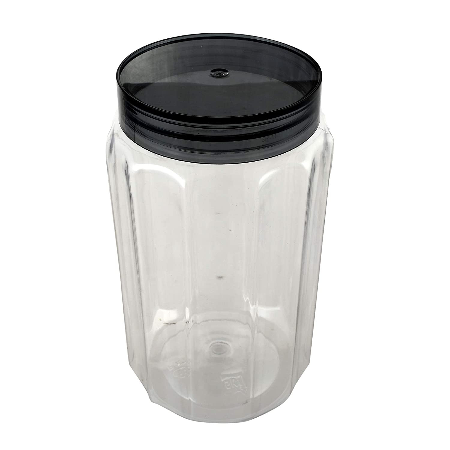 Kuber Industries Multipurpose Transparent Plastic Container With Airtight Lid,1800ml,(Grey)-HS42KUBMART25049