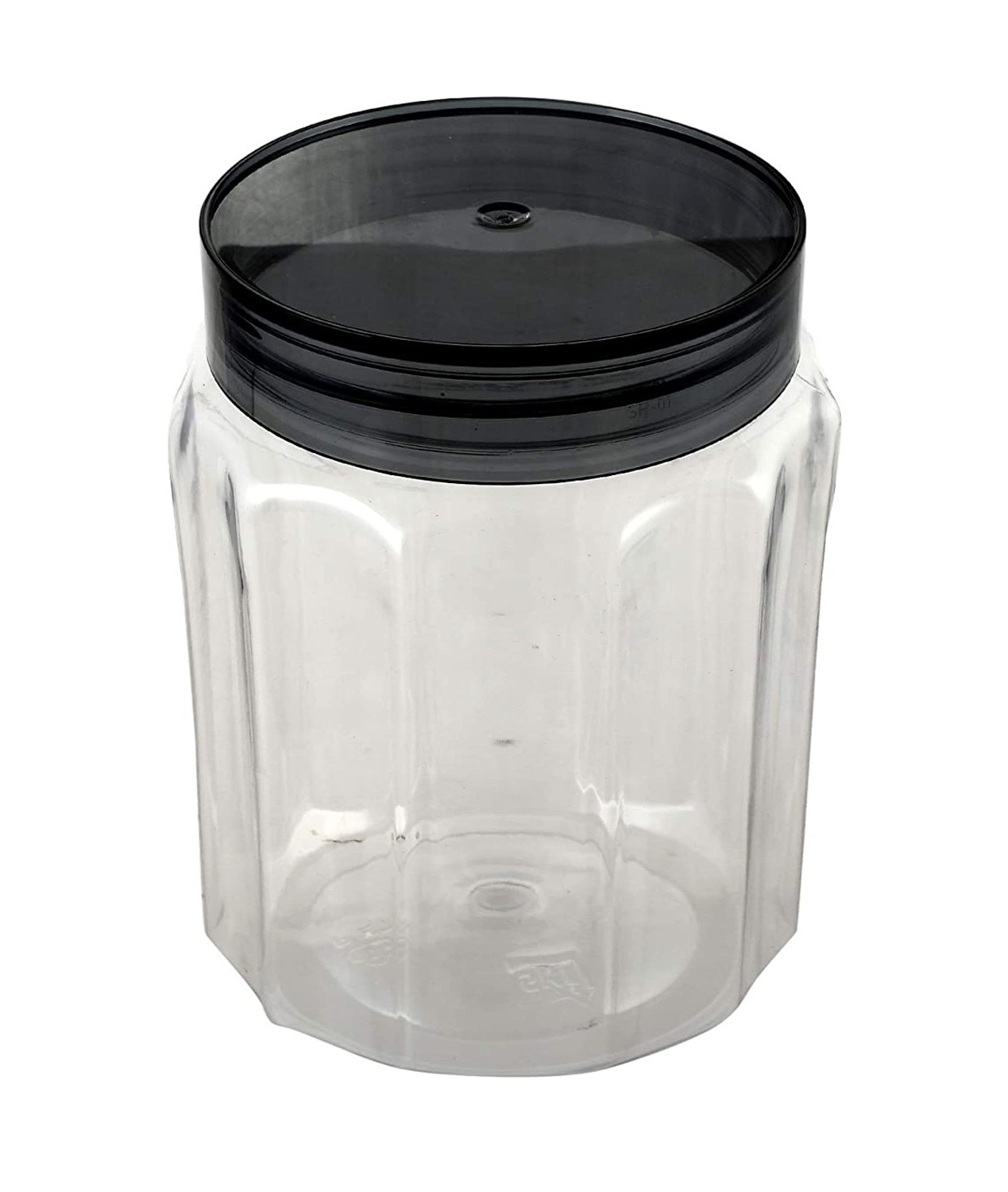 Kuber Industries Multipurpose Transparent Plastic Container With Airtight Lid,500ml,(Grey)-HS42KUBMART25065