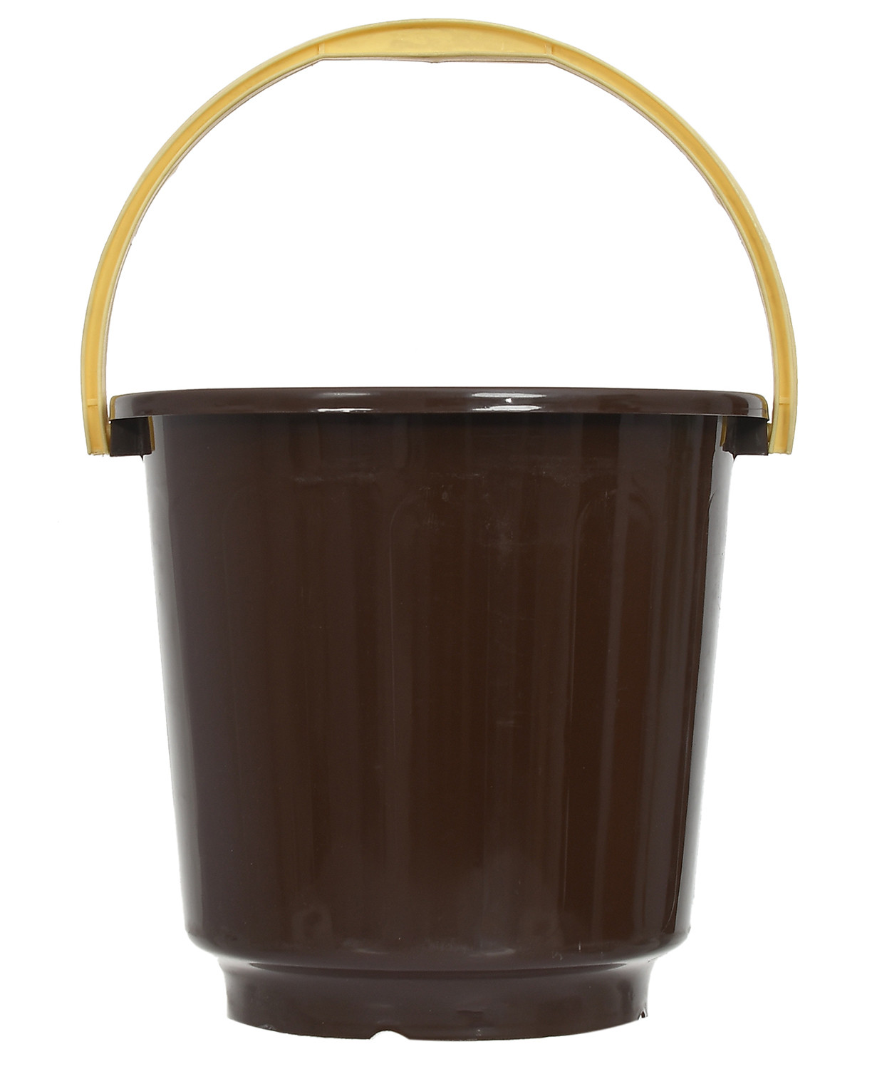 Kuber Industries Multipurposes Plastic Bucket For Bathing Home Cleaning & Storage Purpose, 16Ltr. (Brown)-47KM01205