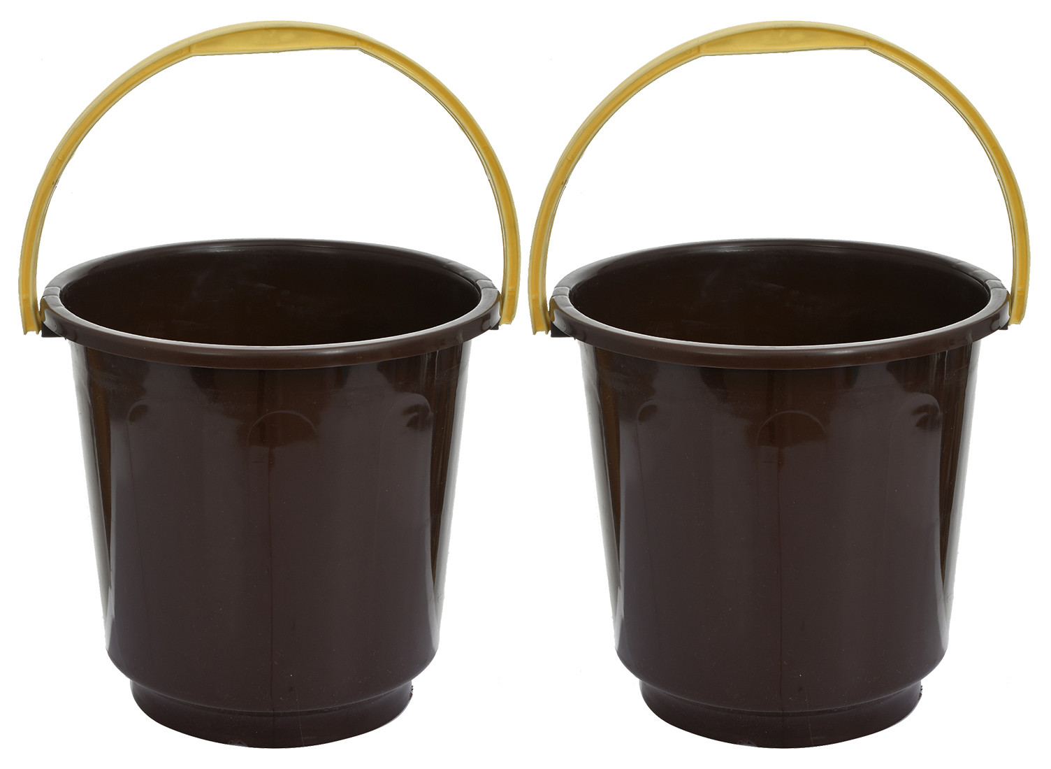 Kuber Industries Multipurposes Plastic Bucket For Bathing Home Cleaning & Storage Purpose, 16Ltr. (Brown)-47KM01205