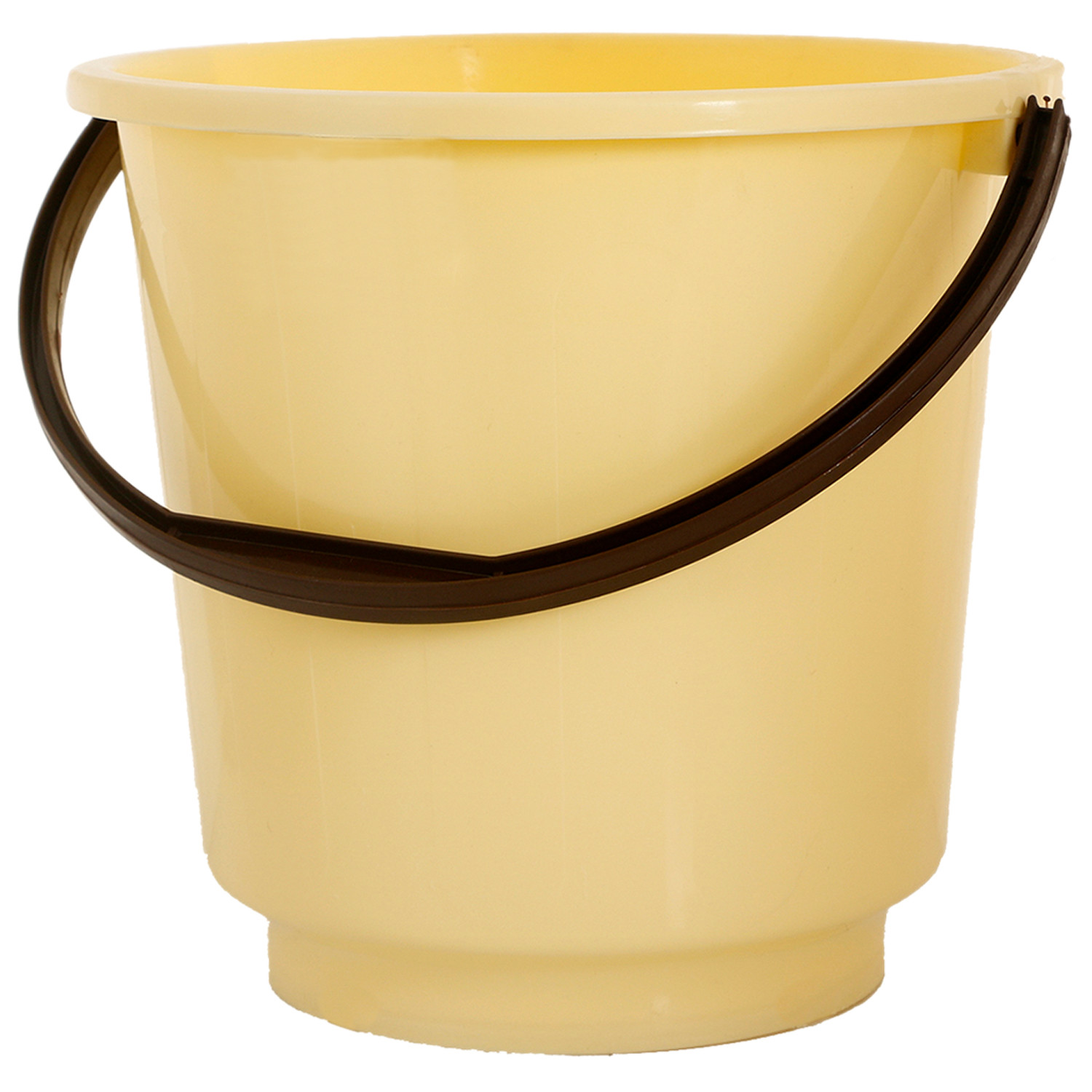 Kuber Industries Multipurposes Plastic Bucket For Bathing Home Cleaning & Storage Purpose, 16Ltr. (Yellow)-47KM01209