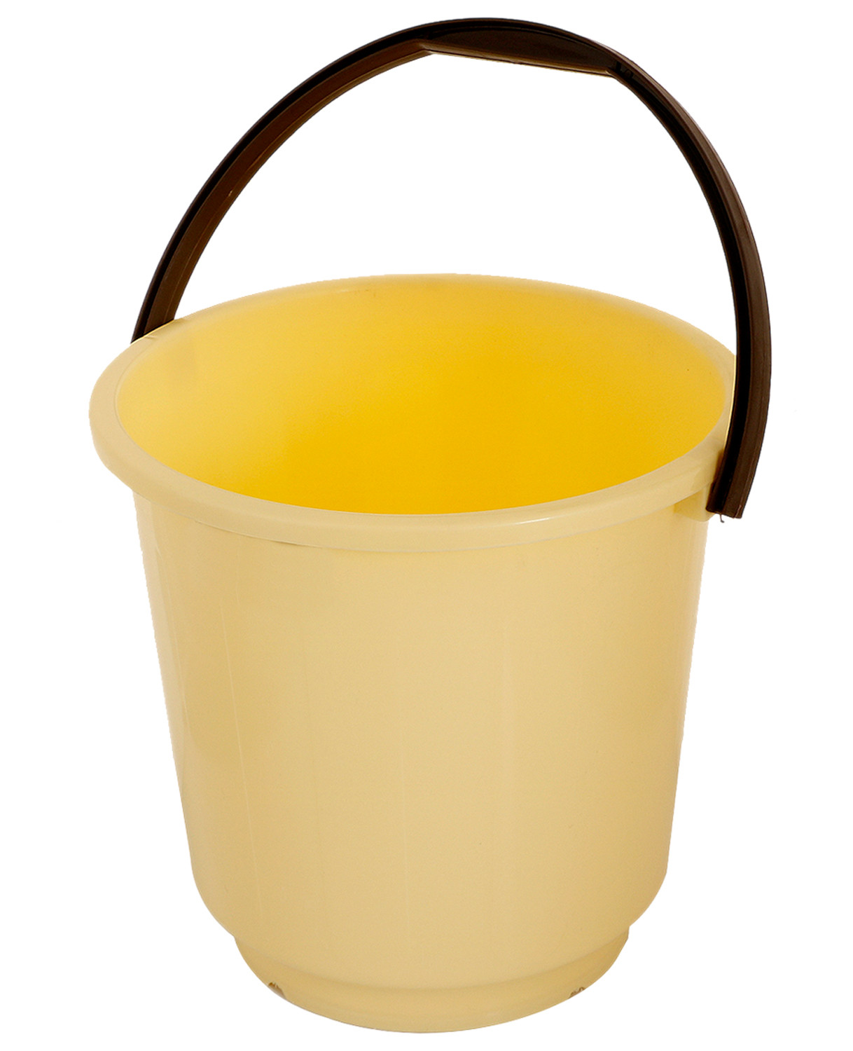 Kuber Industries Multipurposes Plastic Bucket For Bathing Home Cleaning & Storage Purpose, 16Ltr. (Yellow)-47KM01209